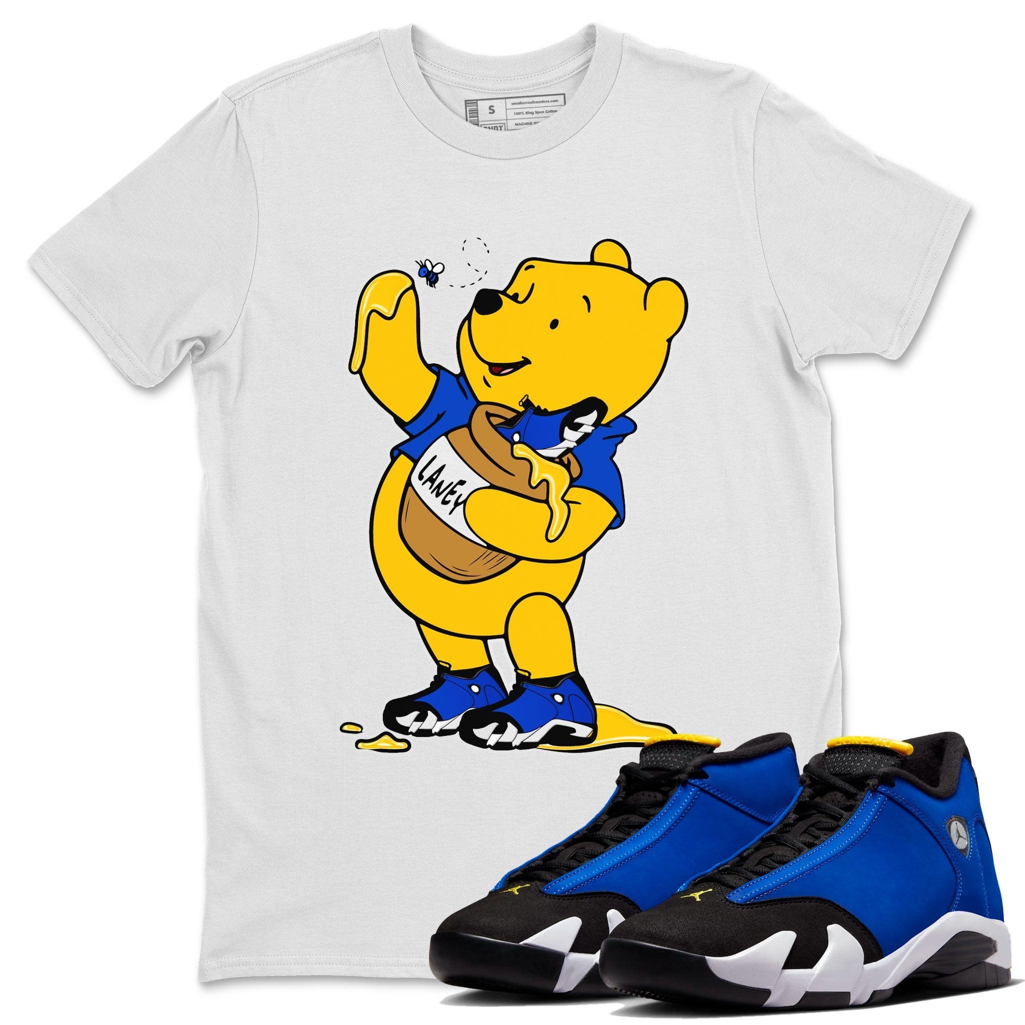 AJ14 Laney shirt to match jordans Loot At This Streetwear Sneaker Shirt Air Jordan 14 Laney Drip Gear Zone Sneaker Matching Clothing Unisex White 1 T-Shirt
