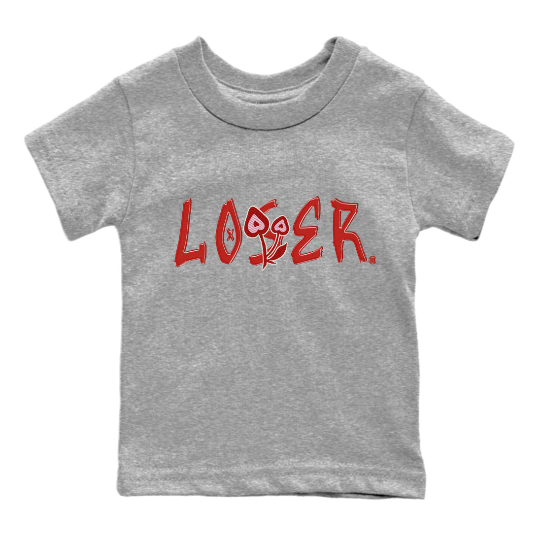 Air Force 1 Valentines Day Sneaker Match Tees Loser Lover Sneaker Tees Air Force 1 Valentines Day Jordan to match sneaker T-Shirt Kids Shirts