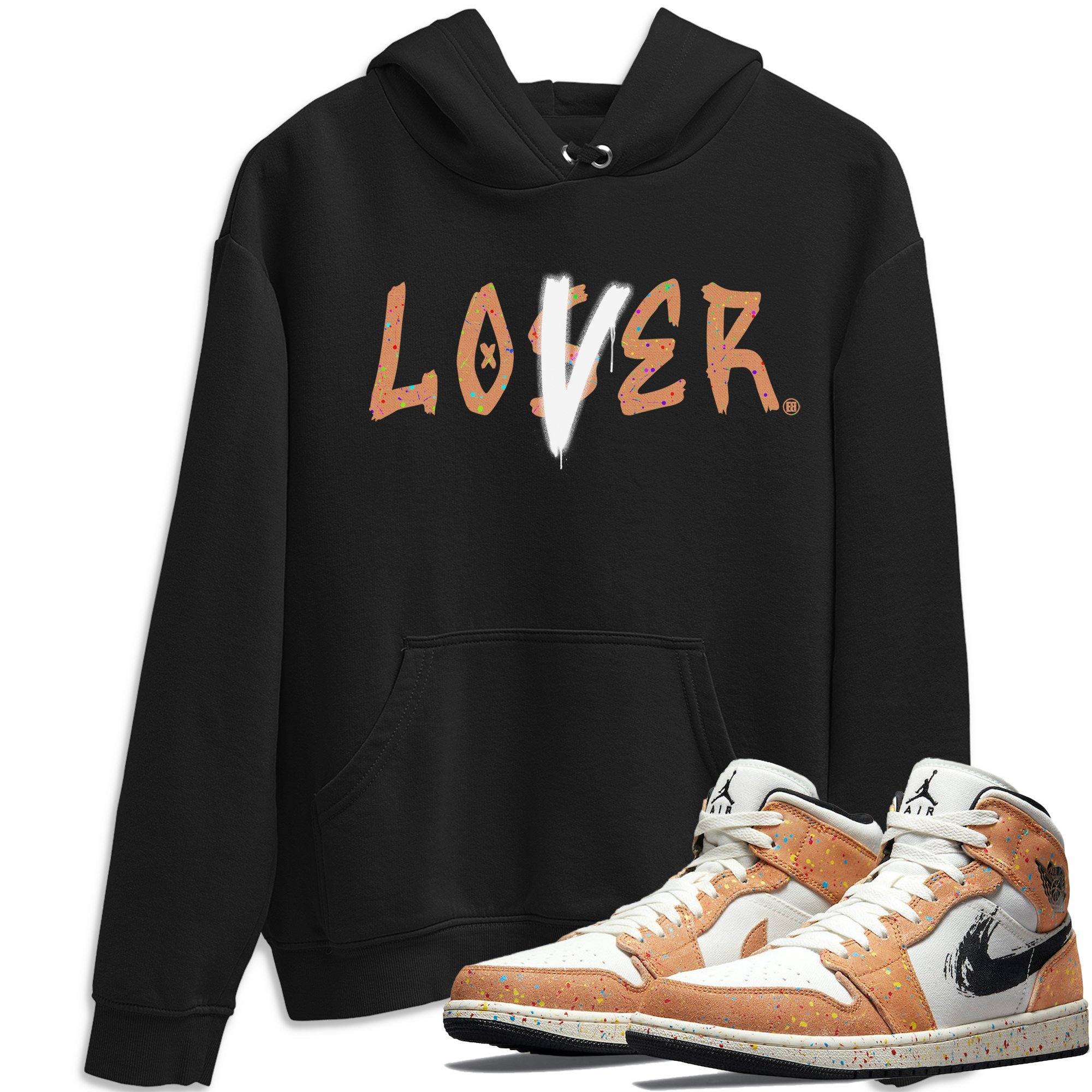 Jordan 1 Brushstroke Sneaker Matching T-Shirt Loser Lover Sneaker Tees Jordan 1 Brushstroke Sneaker Release Tees Crew Neck Tees