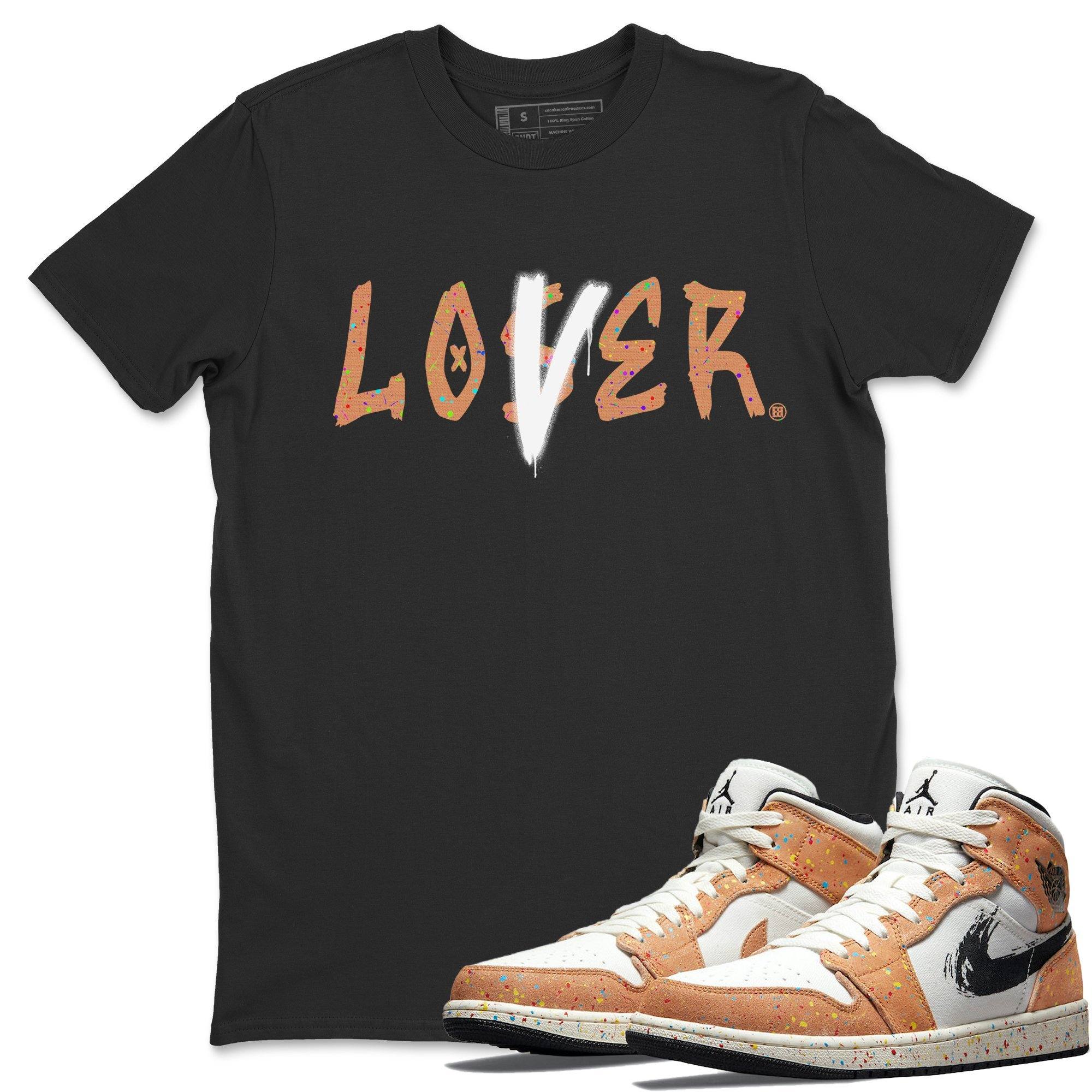Jordan 1 Brushstroke Sneaker Matching T-Shirt Loser Lover Sneaker Tees Jordan 1 Brushstroke Sneaker Release Tees Crew Neck Tees