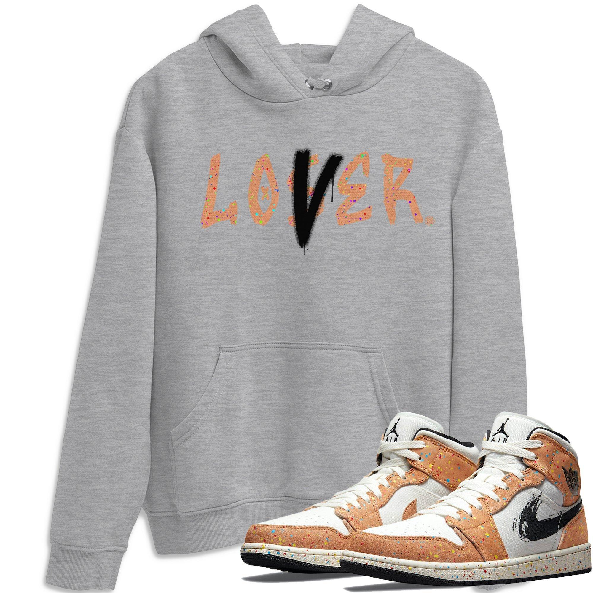 Jordan 1 Brushstroke Sneaker Matching T-Shirt Loser Lover Sneaker Tees Jordan 1 Brushstroke Sneaker Release Tees Crew Neck Tees