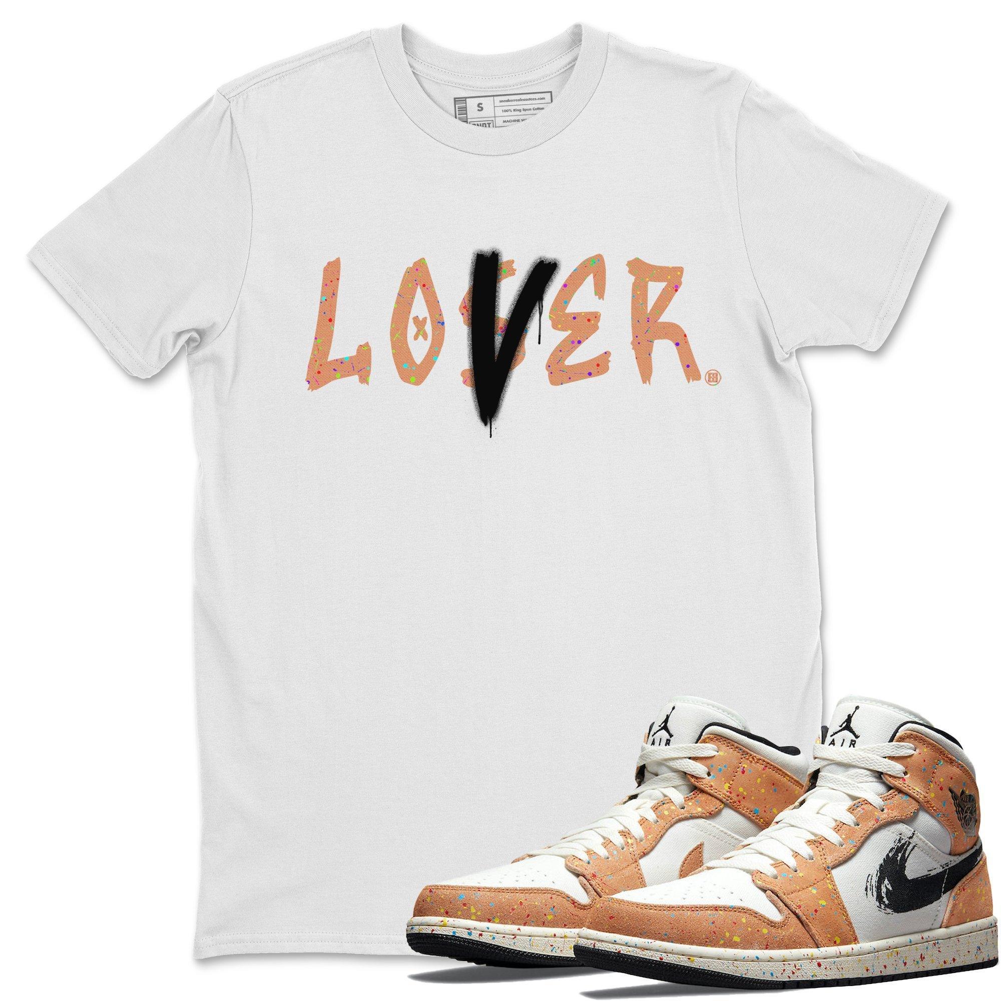 Jordan 1 Brushstroke Sneaker Matching T-Shirt Loser Lover Sneaker Tees Jordan 1 Brushstroke Sneaker Release Tees Crew Neck Tees