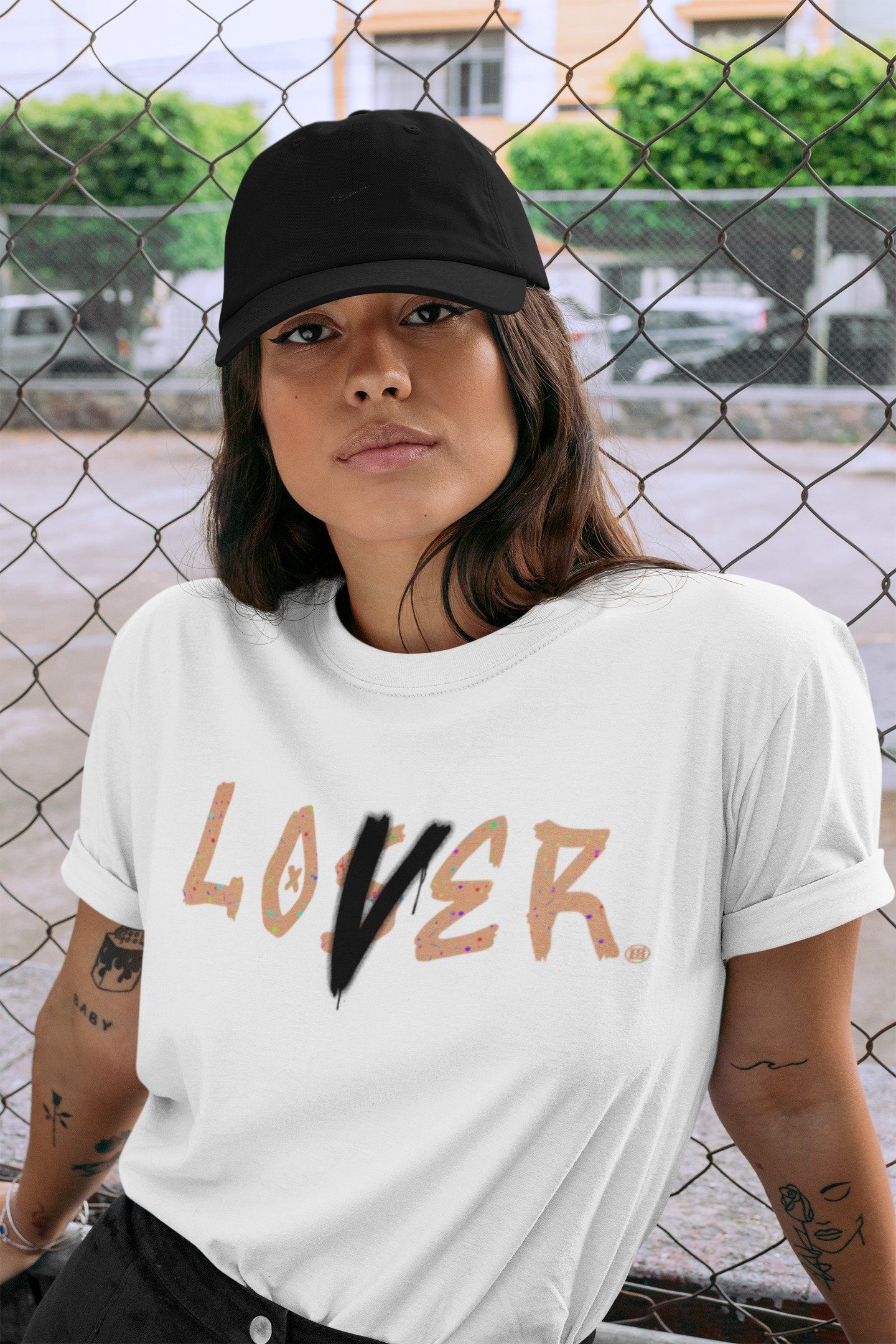 Jordan 1 Brushstroke Sneaker Matching T-Shirt Loser Lover Sneaker Tees Jordan 1 Brushstroke Sneaker Release Tees Crew Neck Tees