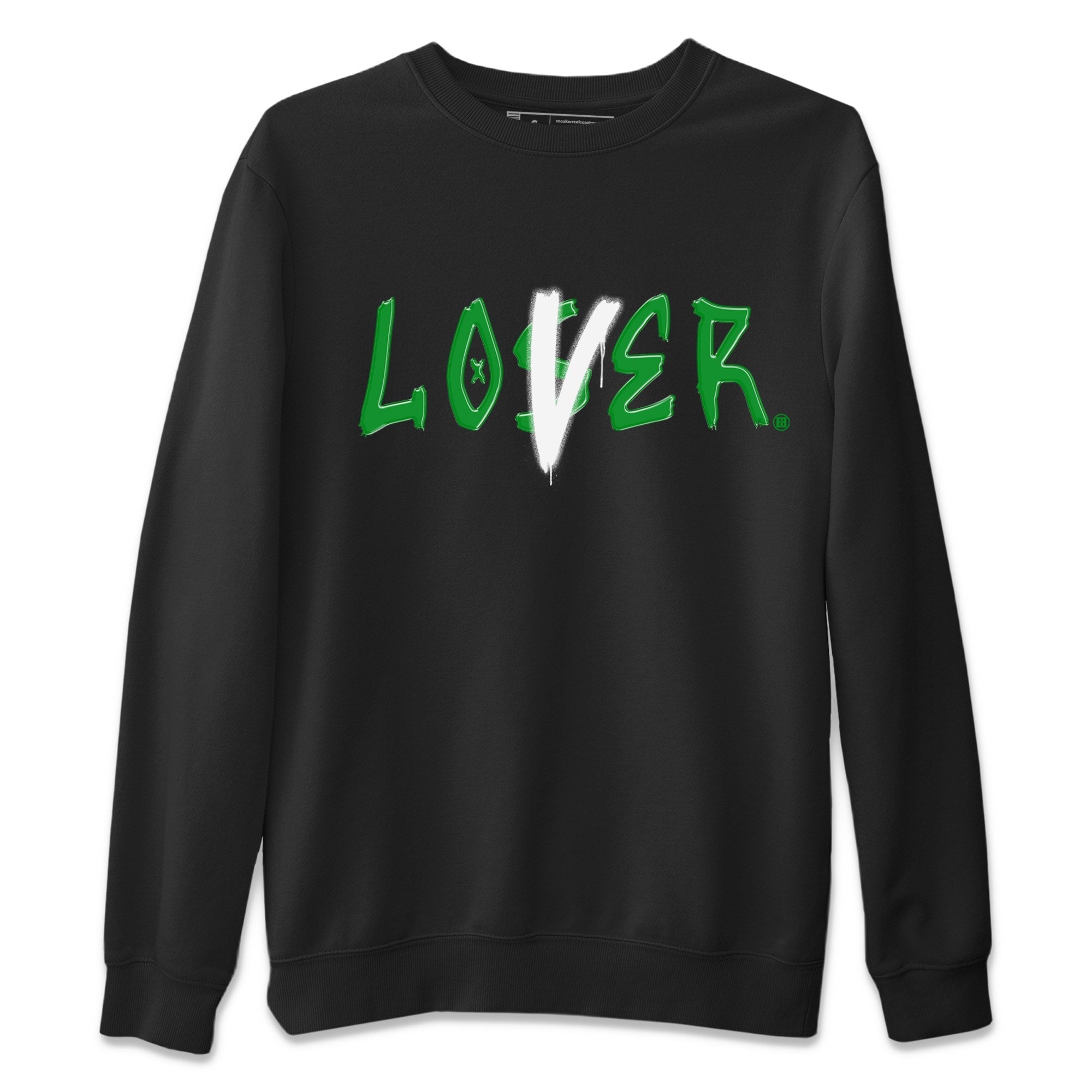 Air Jordan 1 Celtics Sneaker Match Tees Loser Lover Streetwear Sneaker Shirt Air Jordan 1 Lucky Green Celtics Tees Unisex Shirts Black 2