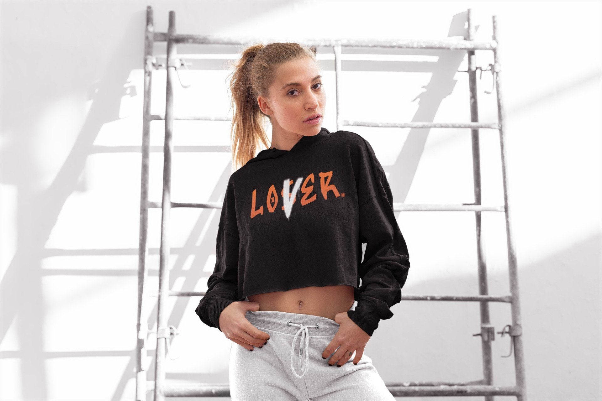 Jordan 1 Electro Orange Sneaker Matching T-Shirt Loser Lover Sneaker Tees Jordan 1 Electro Orange Sneaker Release Tees Women's Shirts