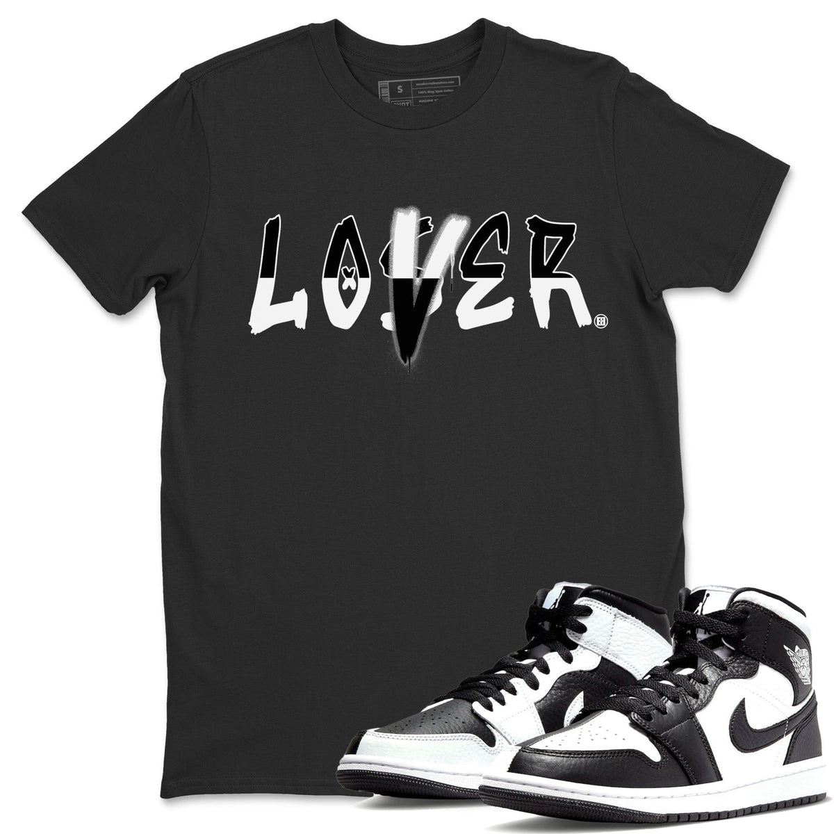 Jordan 1 Homage Sneaker Matching T-Shirt Loser Lover Sneaker Tees Jordan 1 Homage Sneaker Release Tees Crew Neck Tees
