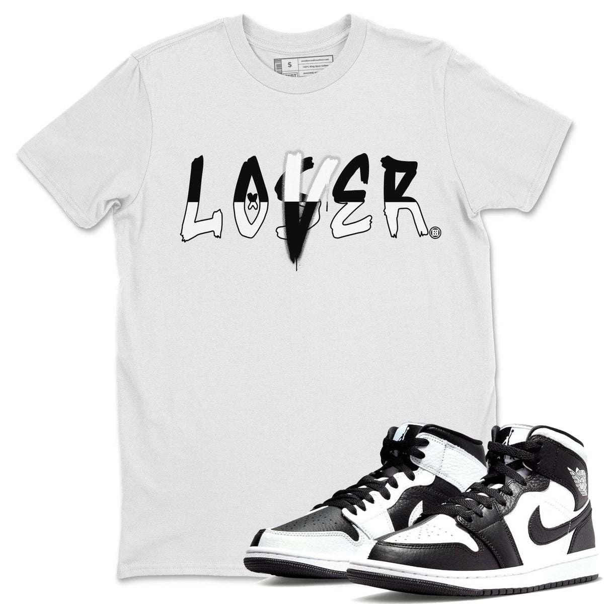 Jordan 1 Homage Sneaker Matching T-Shirt Loser Lover Sneaker Tees Jordan 1 Homage Sneaker Release Tees Crew Neck Tees