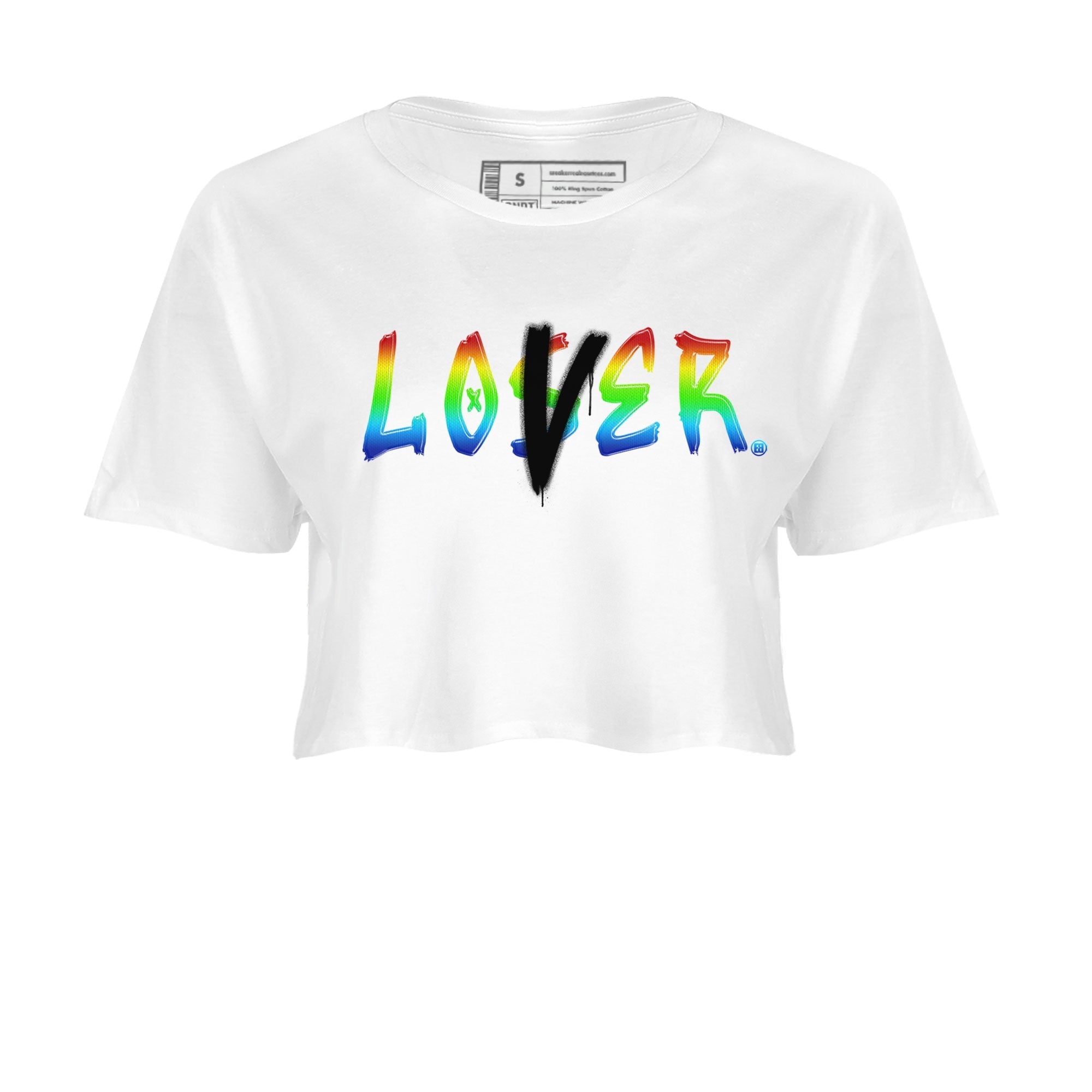 Air Jordan 1 X J Balvin shirt to match jordans Loser Lover Streetwear Sneaker Shirt Air Jordan 1 X J Balvin Drip Gear Zone Sneaker Matching Clothing LGBT Pride T-Shirt White 2 Crop T-Shirt