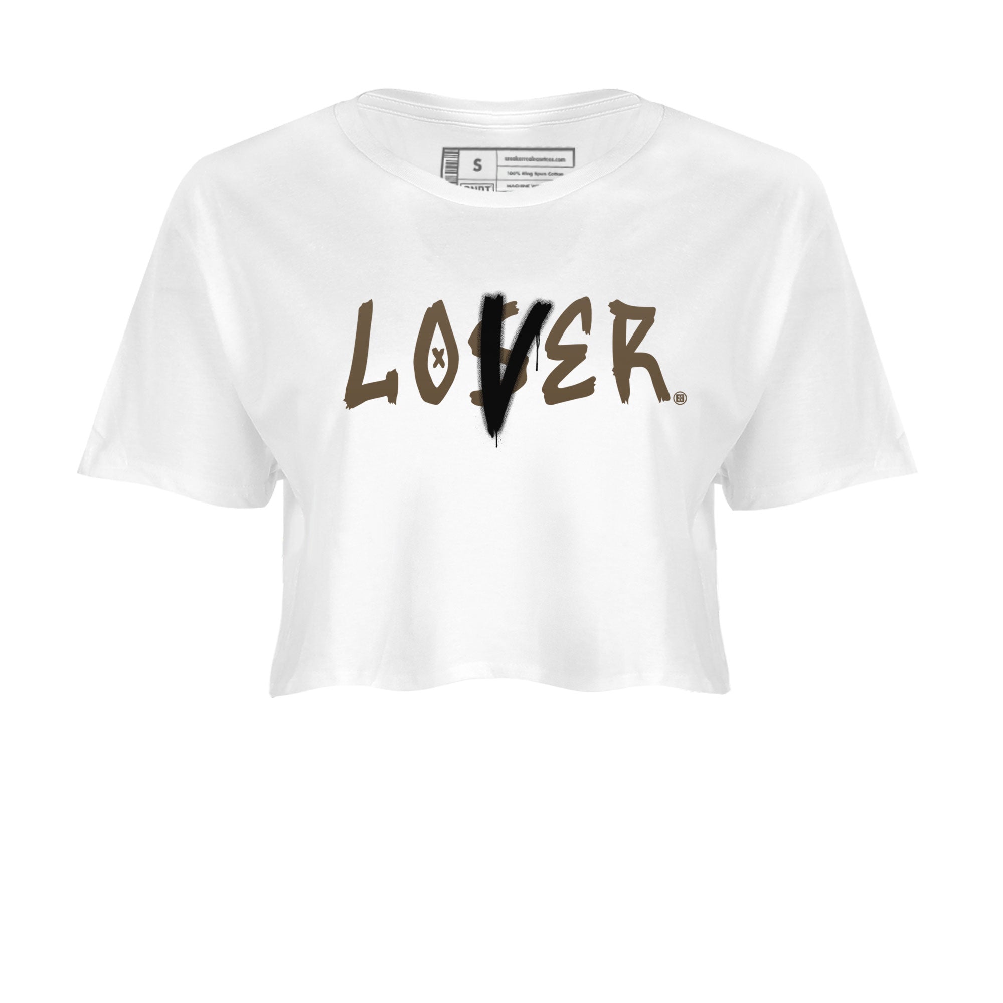 Air Jordan 1 Retro High OG Palomino shirt to match jordans Loser Lover Streetwear Sneaker Shirt Air Jordan 1 Palomino Drip Gear Zone Sneaker Matching Clothing White 2 Crop T-Shirt