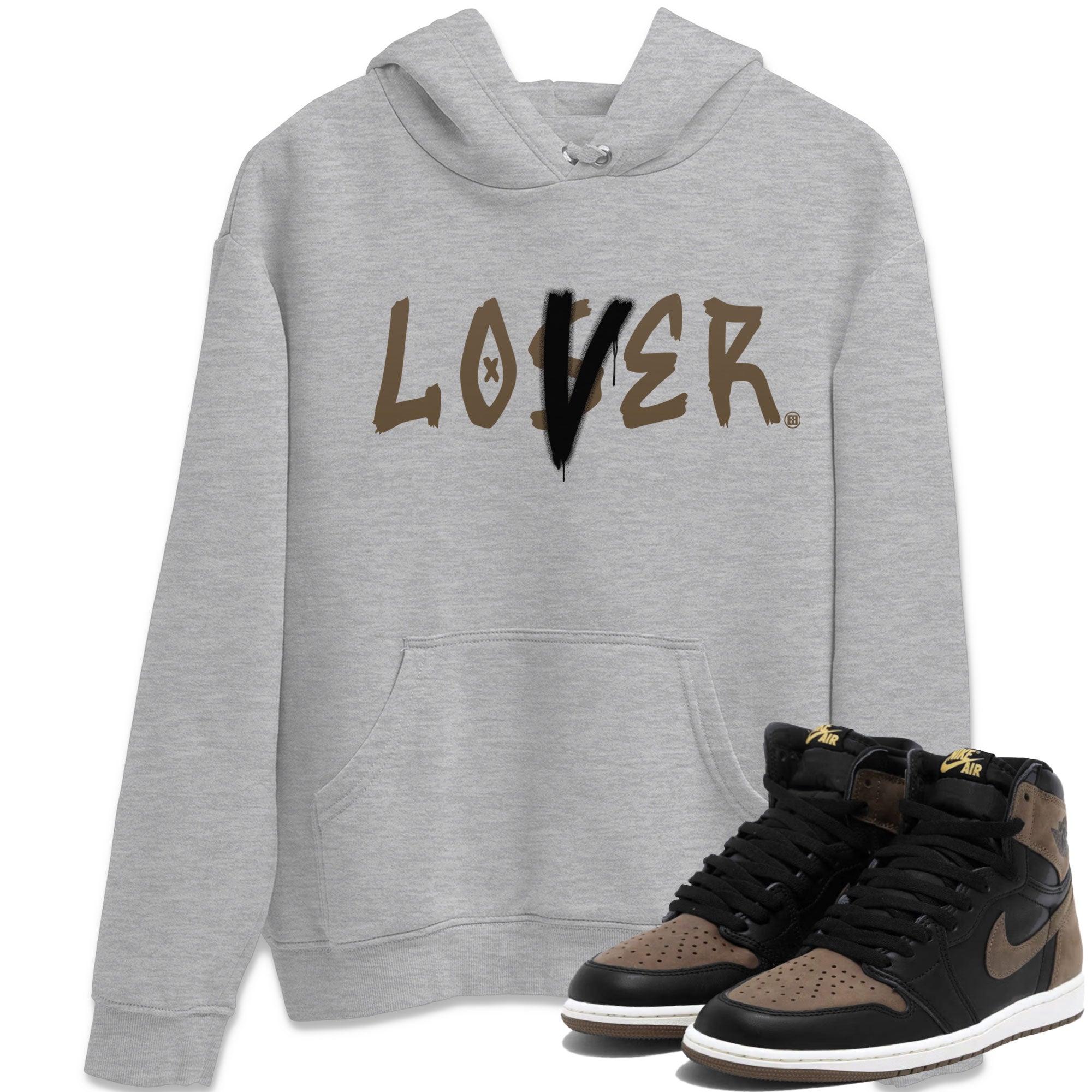 Air Jordan 1 Retro High OG Palomino shirt to match jordans Loser Lover Streetwear Sneaker Shirt Air Jordan 1 Palomino Drip Gear Zone Sneaker Matching Clothing Unisex Heather Grey 1 T-Shirt