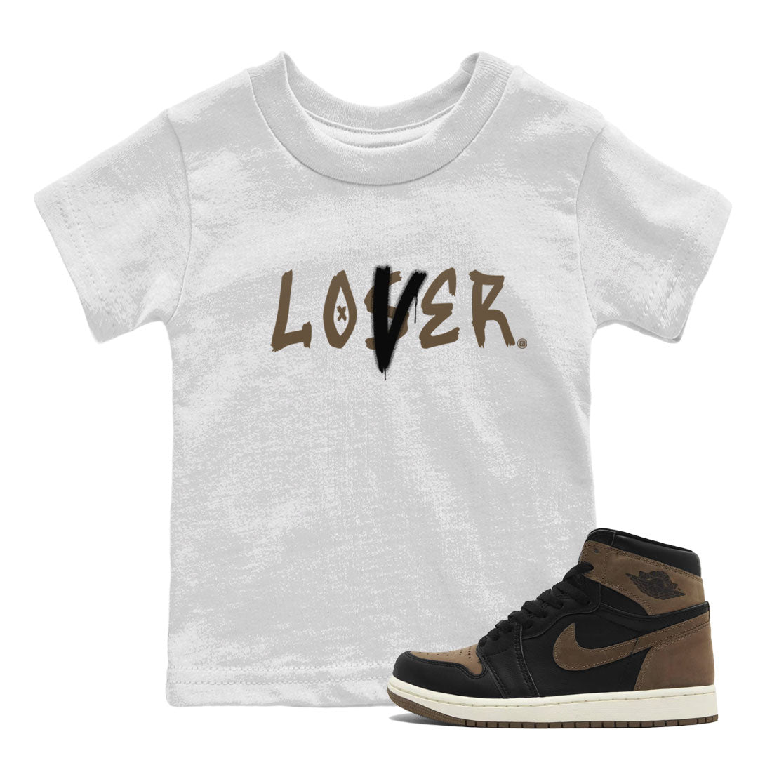 Air Jordan 1 Retro High OG Palomino shirt to match jordans Loser Lover Streetwear Sneaker Shirt Air Jordan 1 Palomino Drip Gear Zone Sneaker Matching Clothing Baby Toddler White 1 T-Shirt
