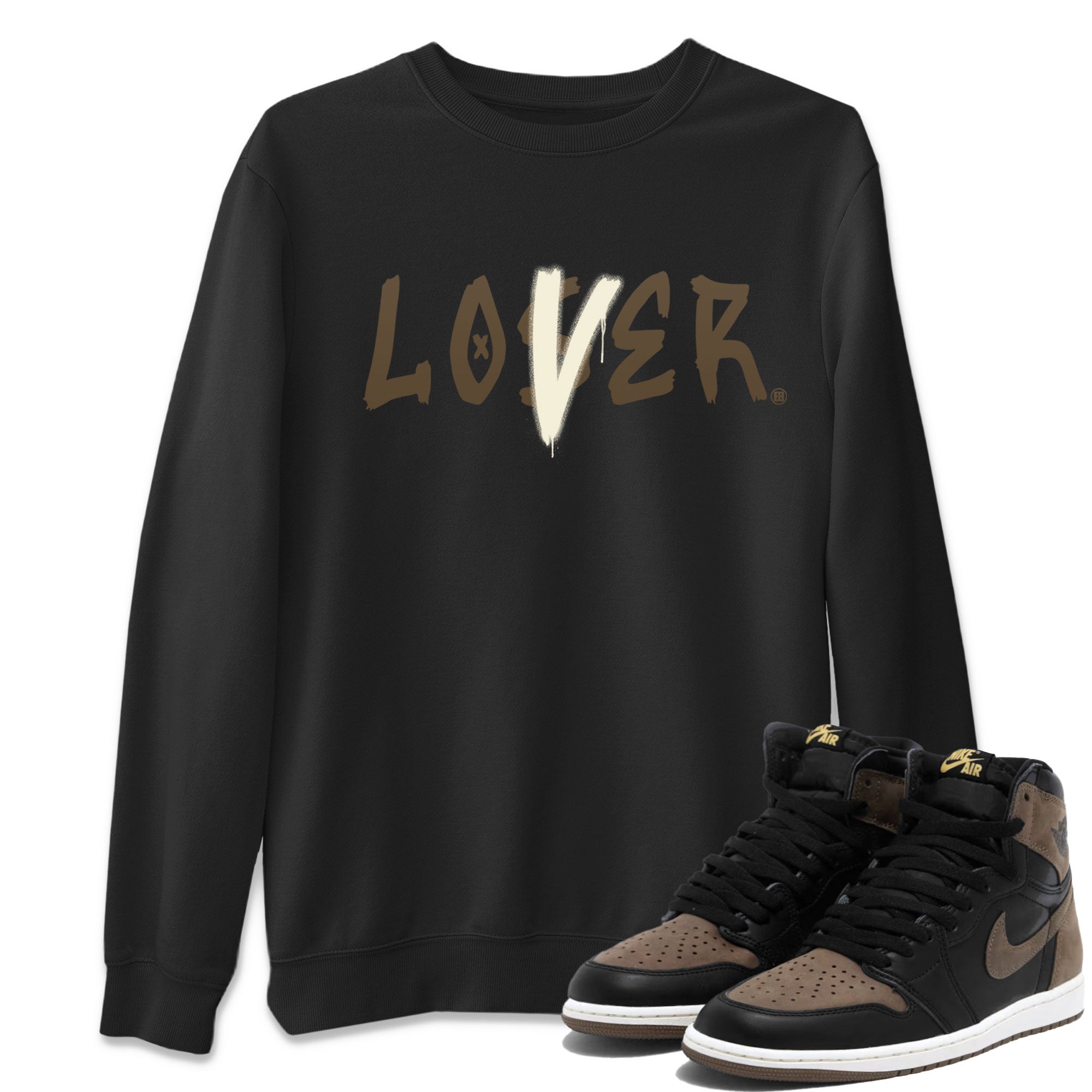 Air Jordan 1 Retro High OG Palomino shirt to match jordans Loser Lover Streetwear Sneaker Shirt Air Jordan 1 Palomino Drip Gear Zone Sneaker Matching Clothing Unisex Black 1 T-Shirt