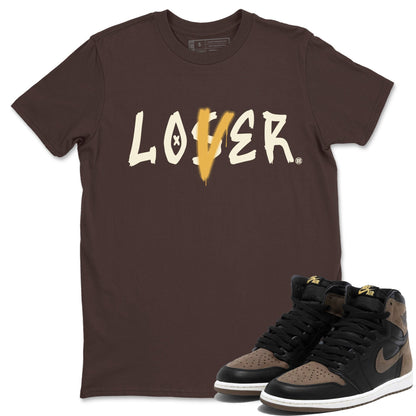 Air Jordan 1 Retro High OG Palomino shirt to match jordans Loser Lover Streetwear Sneaker Shirt Air Jordan 1 Palomino Drip Gear Zone Sneaker Matching Clothing Unisex Dark Chocolate 1 T-Shirt