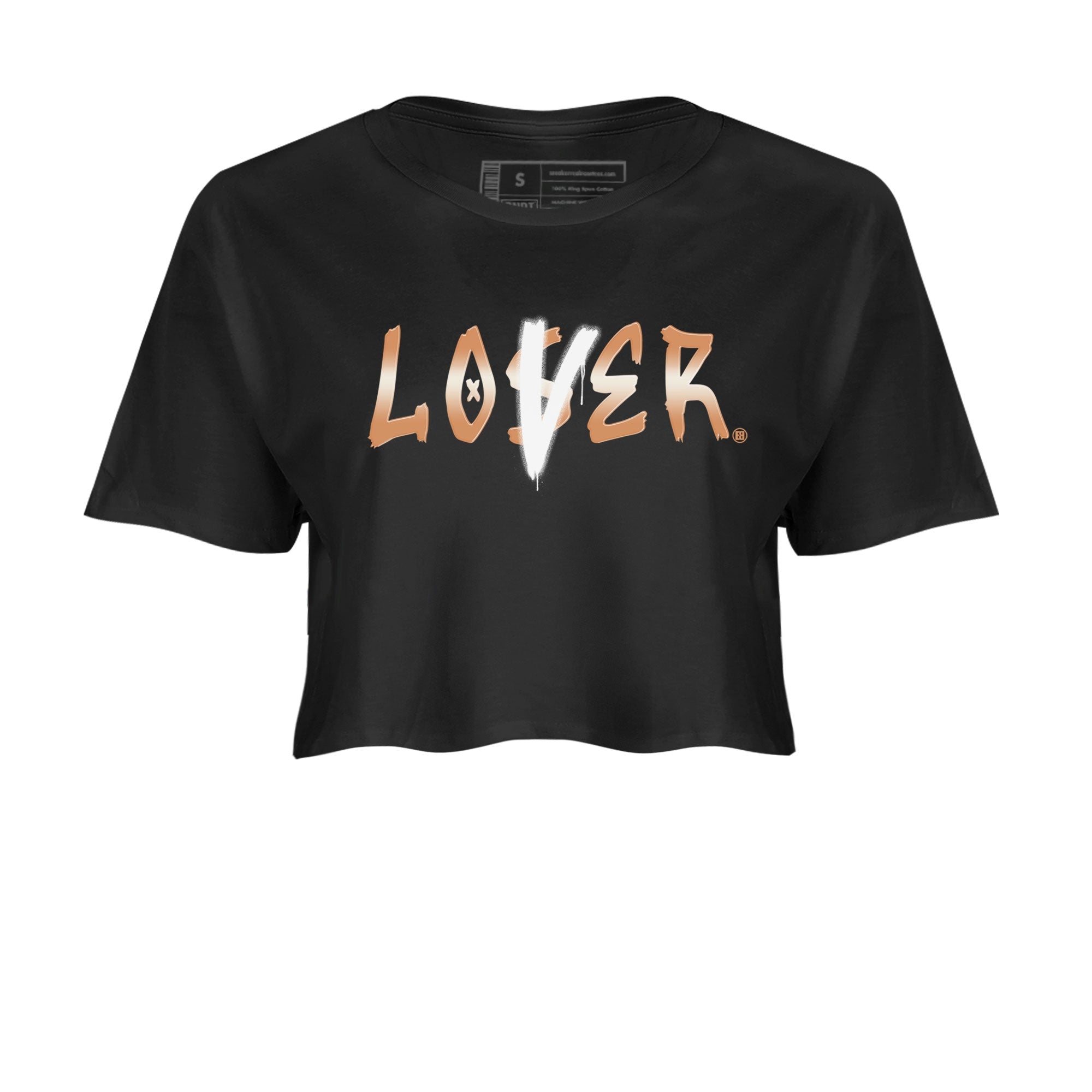 Air Jordan 1 Praline shirt to match jordans Loser Lover Streetwear Sneaker Shirt Air Jordan 1 Praline Drip Gear Zone Sneaker Matching Clothing Black 2 Crop T-Shirt