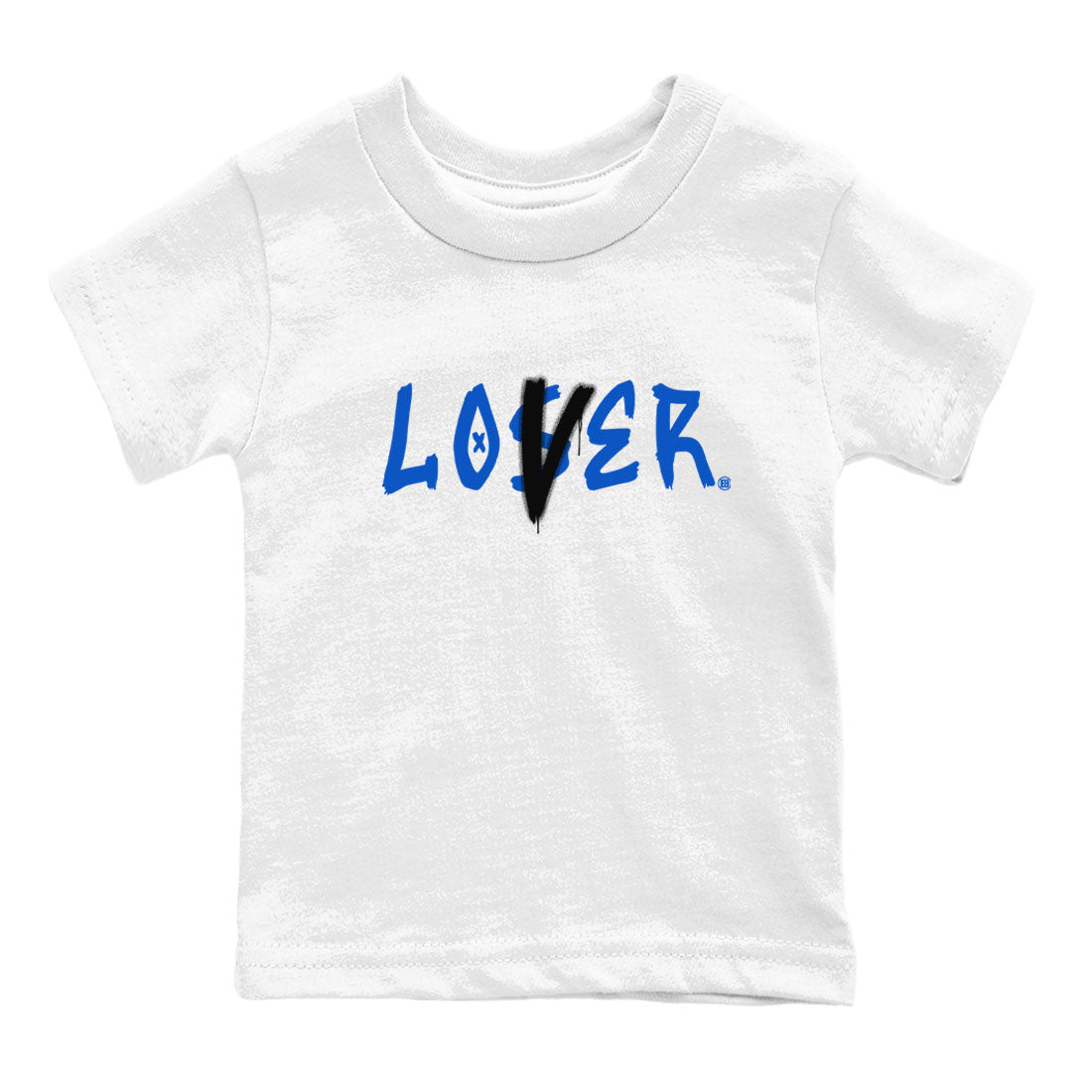 1s Royal Reimagined shirt to match jordans Loser Lover sneaker tees Air Jordan 1 Royal Reimagined Drip Gear Zone Streetbrand Sneaker Matching Tee Cotton T-Shirt Baby Toddler White 2 T-Shirt