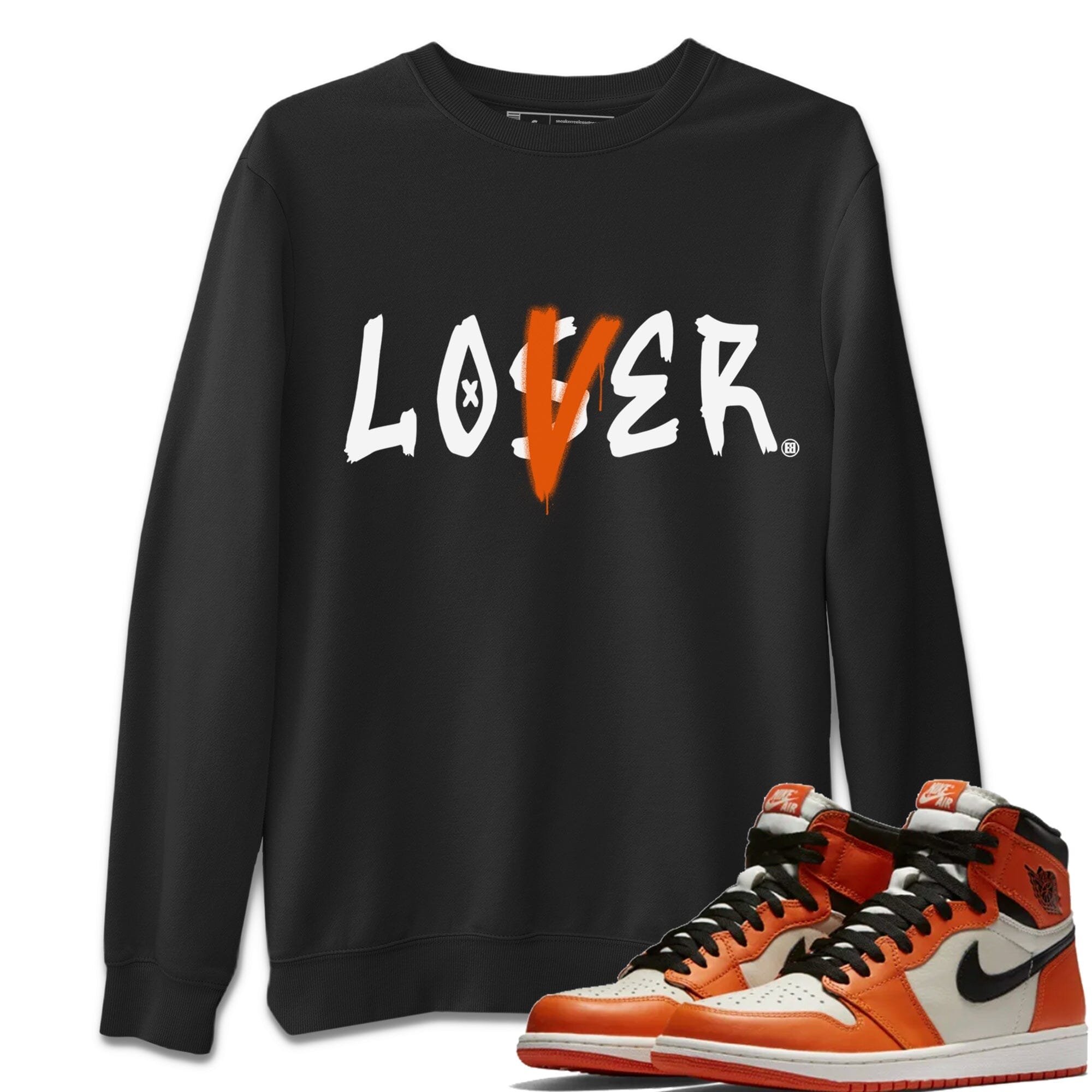 Jordan 1 Shattered Backboard Away Sneaker Matching T-Shirt Loser Lover Sneaker Tees Jordan 1 Shattered Backboard Away Sneaker Release Tees Crew Neck Tees