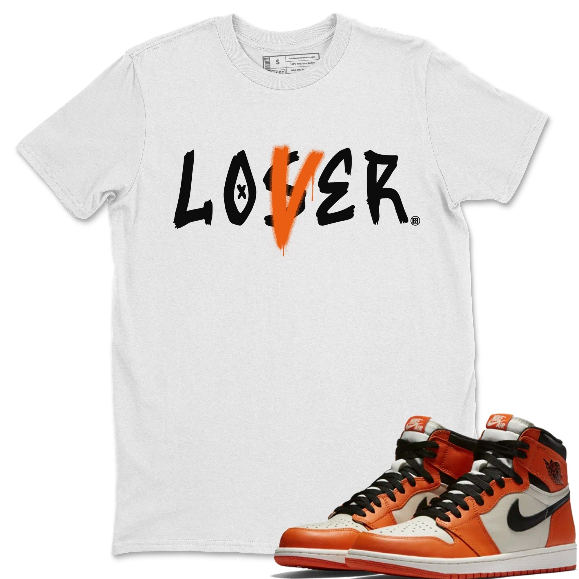 Jordan 1 Shattered Backboard Away Sneaker Matching T-Shirt Loser Lover Sneaker Tees Jordan 1 Shattered Backboard Away Sneaker Release Tees Crew Neck Tees