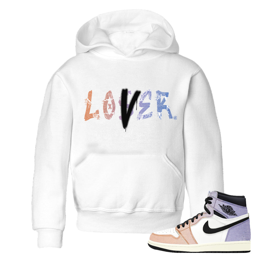 Jordan 1 Skyline Sneaker Matching T-Shirt Loser Lover Sneaker Tees Jordan 1 Skyline Sneaker Release Tees Kids Shirts