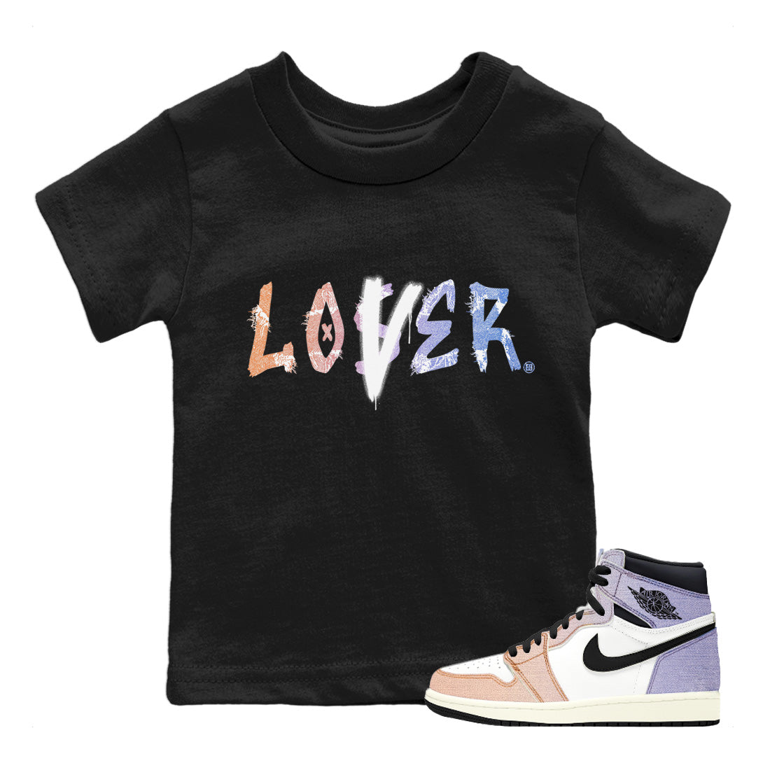 Jordan 1 Skyline Sneaker Matching T-Shirt Loser Lover Sneaker Tees Jordan 1 Skyline Sneaker Release Tees Kids Shirts