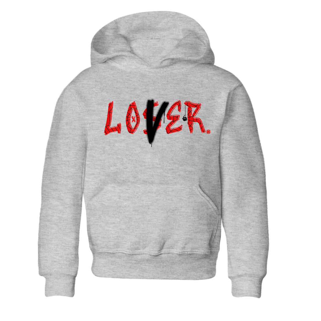 Air Jordan 1 Spider Man Sneaker Match Tees Loser Lover Sneaker Release Tees Spider-Man: Across the Spider-Verse x Air Jordan 1 Sneaker Release Tees Kids Shirts Heather Grey 2