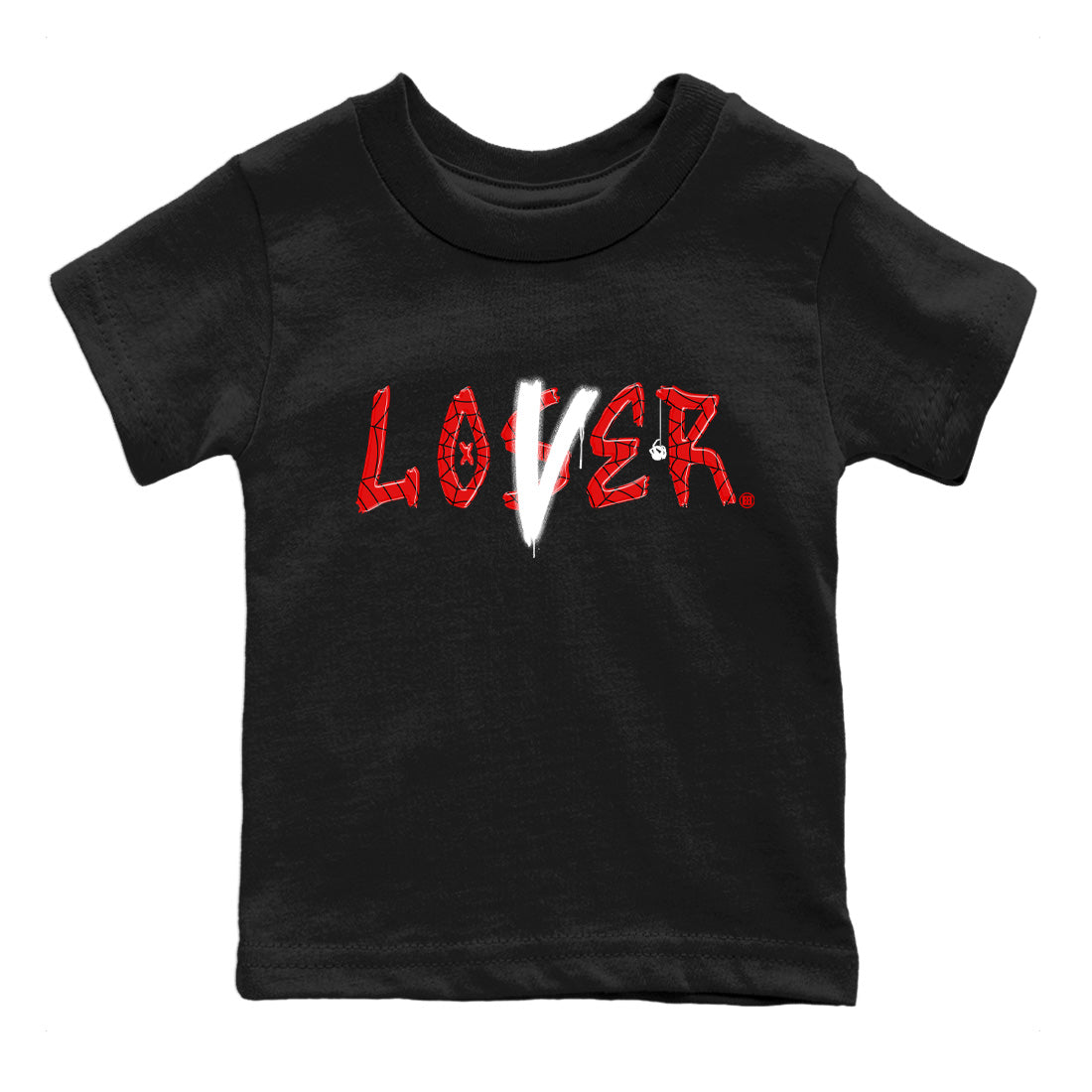 Air Jordan 1 Spider Man Sneaker Match Tees Loser Lover Sneaker Release Tees Spider-Man: Across the Spider-Verse x Air Jordan 1 Sneaker Release Tees Kids Shirts Black 2