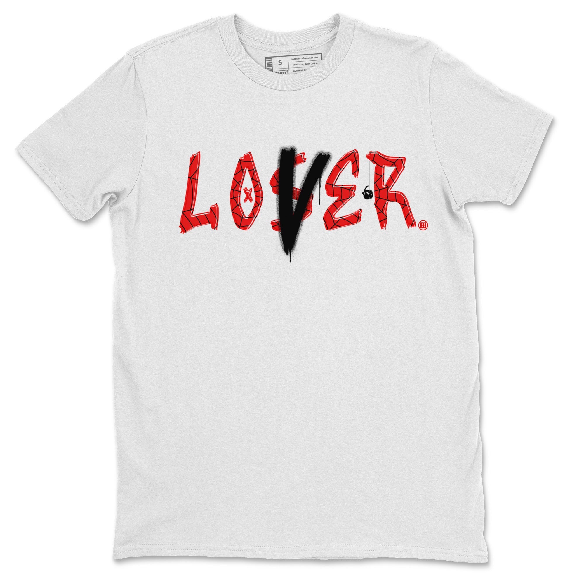 Air Jordan 1 Spider Man Sneaker Match Tees Loser Lover Sneaker Release Tees Spider-Man: Across the Spider-Verse x Air Jordan 1 Sneaker Release Tees Unisex Shirts White 2