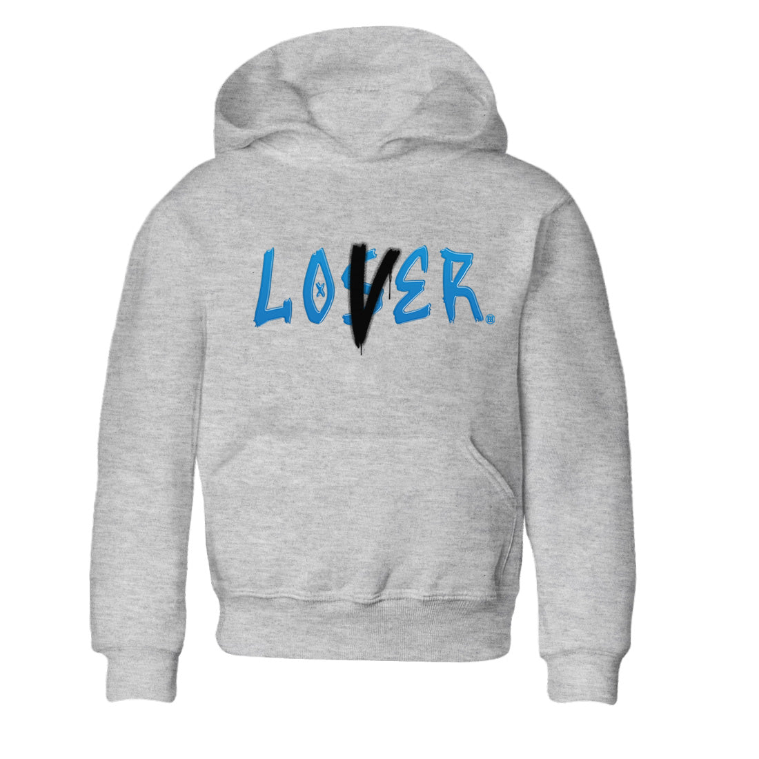 Air Jordan 1 Travis Scott Fragment Sneaker Match Tees Loser Lover Streetwear Sneaker Shirt Air Jordan 1 High x Travis Scott x Fragment Sneaker Release Tees Kids Shirts Heather Grey 2