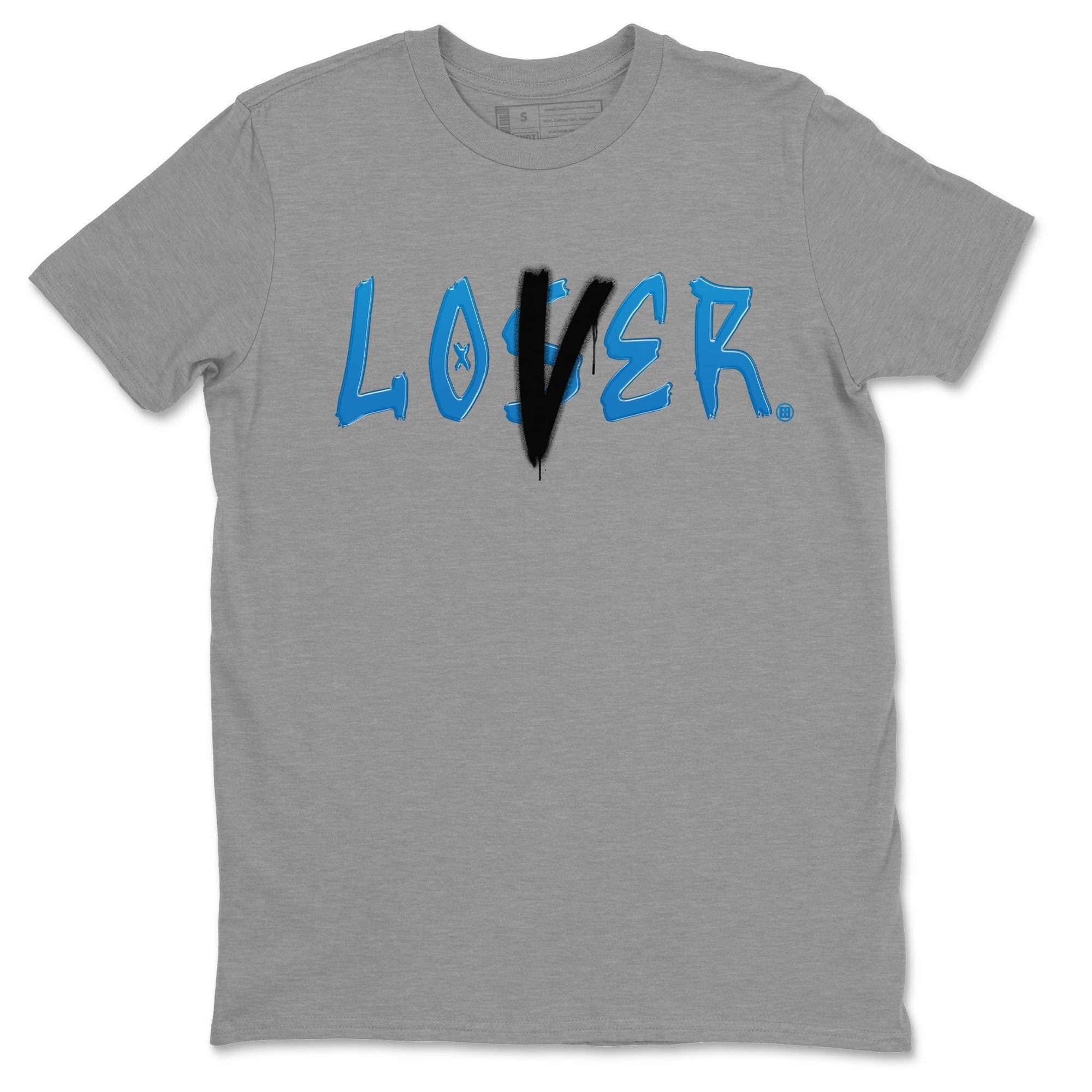 Air Jordan 1 Travis Scott Fragment Sneaker Match Tees Loser Lover Streetwear Sneaker Shirt Air Jordan 1 High x Travis Scott x Fragment Sneaker Release Tees Unisex Shirts Heather Grey 2
