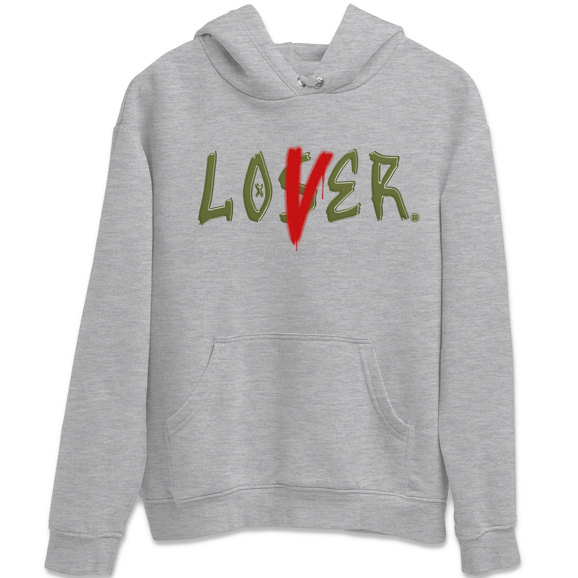 Air Jordan 1 Travis Scott Olive Sneaker Match Tees Loser Lover Streetwear Sneaker Shirt Air Jordan 1 Low x Travis Scott x Olive Sneaker Release Tees Unisex Shirts Heather Grey 2