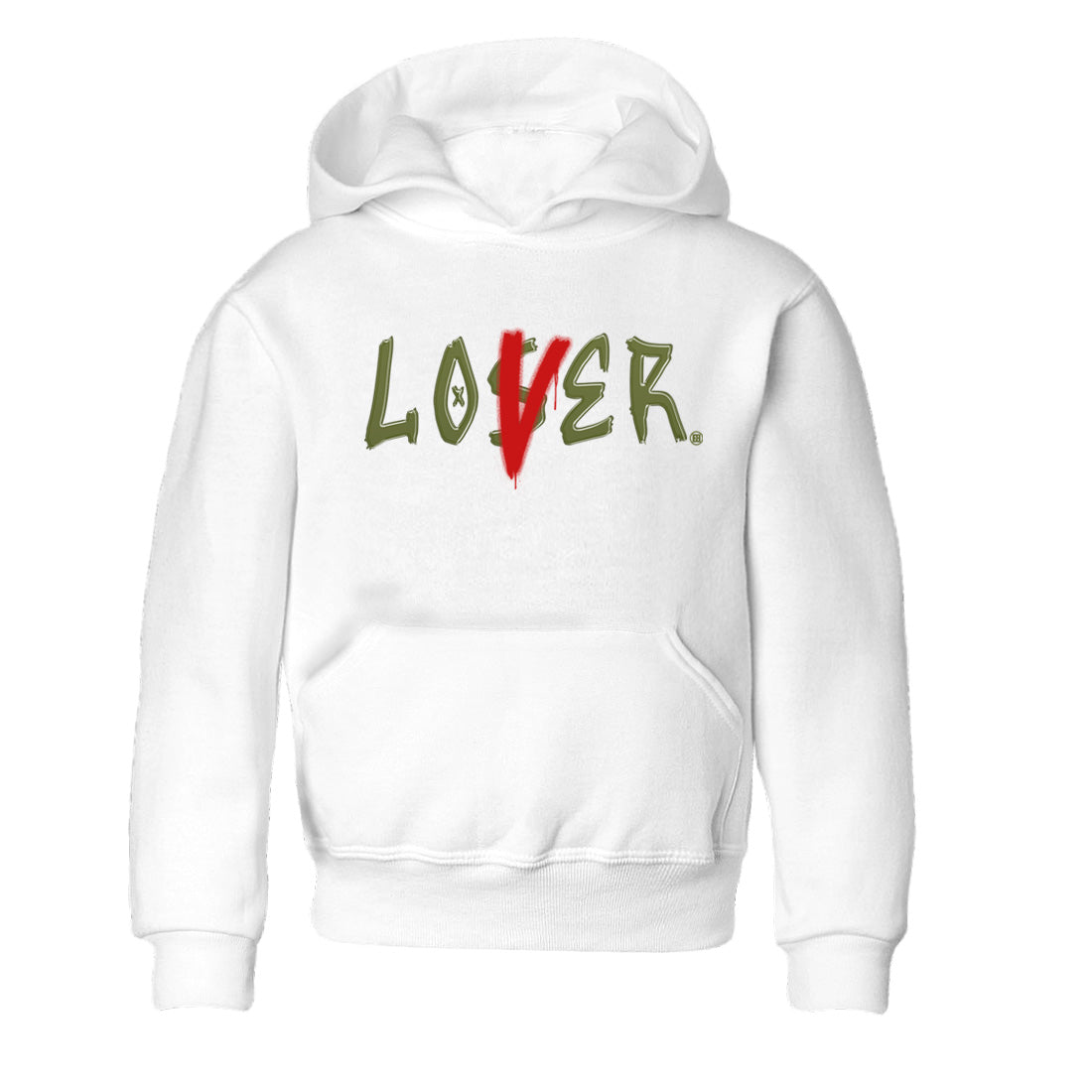 Air Jordan 1 Travis Scott Olive Sneaker Match Tees Loser Lover Streetwear Sneaker Shirt Air Jordan 1 Low x Travis Scott x Olive Sneaker Release Tees Kids Shirts White 2