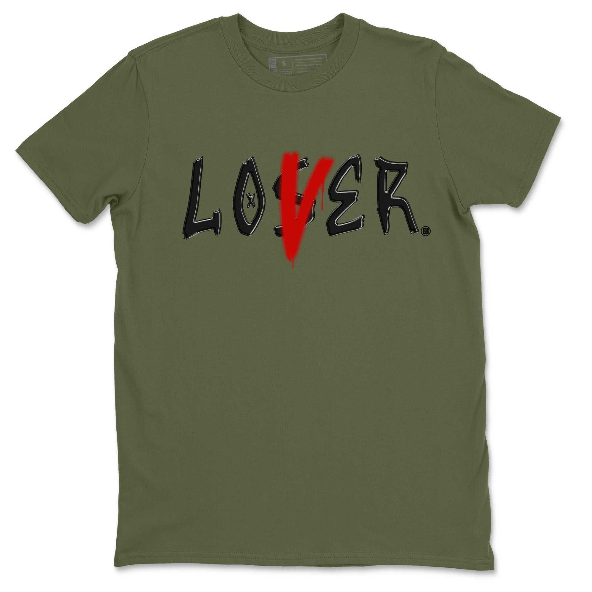 Air Jordan 1 Travis Scott Olive Sneaker Match Tees Loser Lover Streetwear Sneaker Shirt Air Jordan 1 Low x Travis Scott x Olive Sneaker Release Tees Unisex Shirts Military Green 2