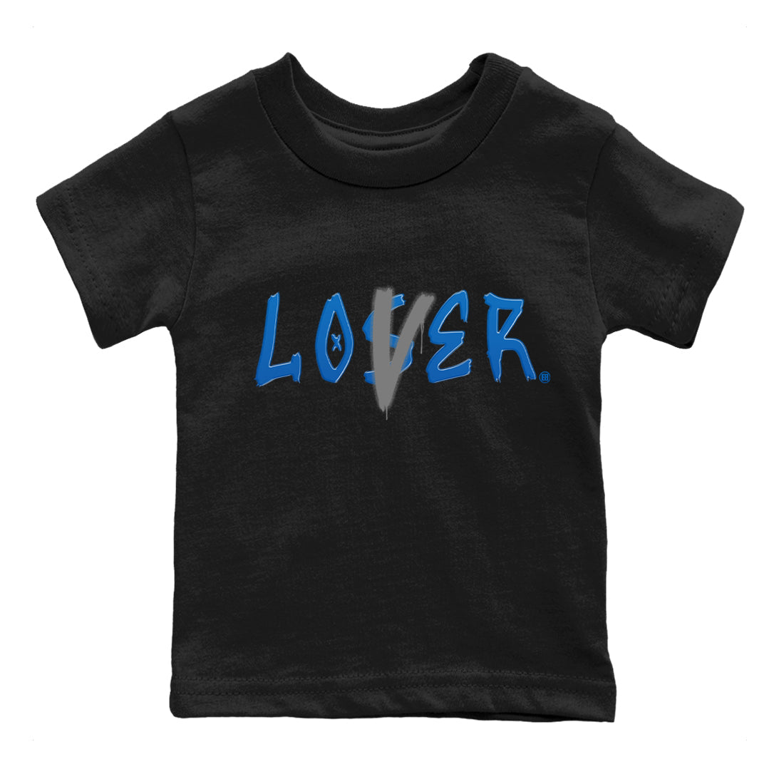 Jordan 1 True Blue Sneaker Matching T-Shirt Loser Lover Sneaker Tees Jordan 1 True Blue Sneaker Release Tees Kids Shirts