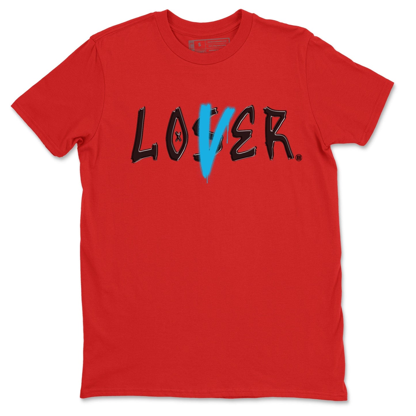 Air Jordan 1 UNC to Chicago Sneaker Match Tees Loser Lover Streetwear Sneaker Shirt Jordan 1 Low OG WMNS UNC to Chicago Drip Gear Zone Sneaker Matching Clothing Unisex Shirts Red 2