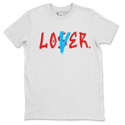 Air Jordan 1 UNC to Chicago Sneaker Match Tees Loser Lover Streetwear Sneaker Shirt Jordan 1 Low OG WMNS UNC to Chicago Drip Gear Zone Sneaker Matching Clothing Unisex Shirts White 2