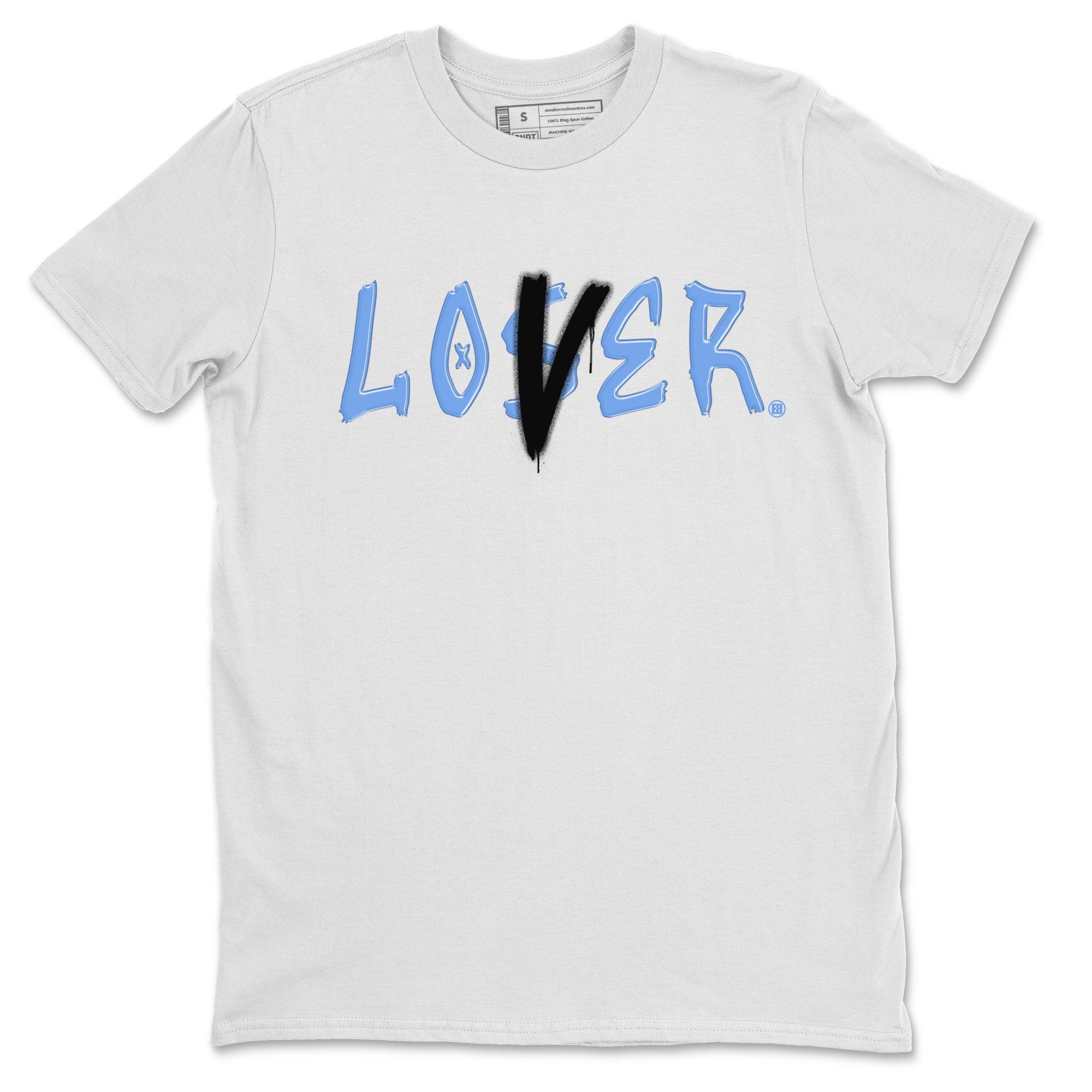 Air Jordan 1 UNC Toe shirt to match jordans Loser Lover Streetwear Sneaker Shirt Air Jordan 1 Retro High OG UNC Toe Drip Gear Zone Sneaker Matching Clothing Unisex White 2 T-Shirt