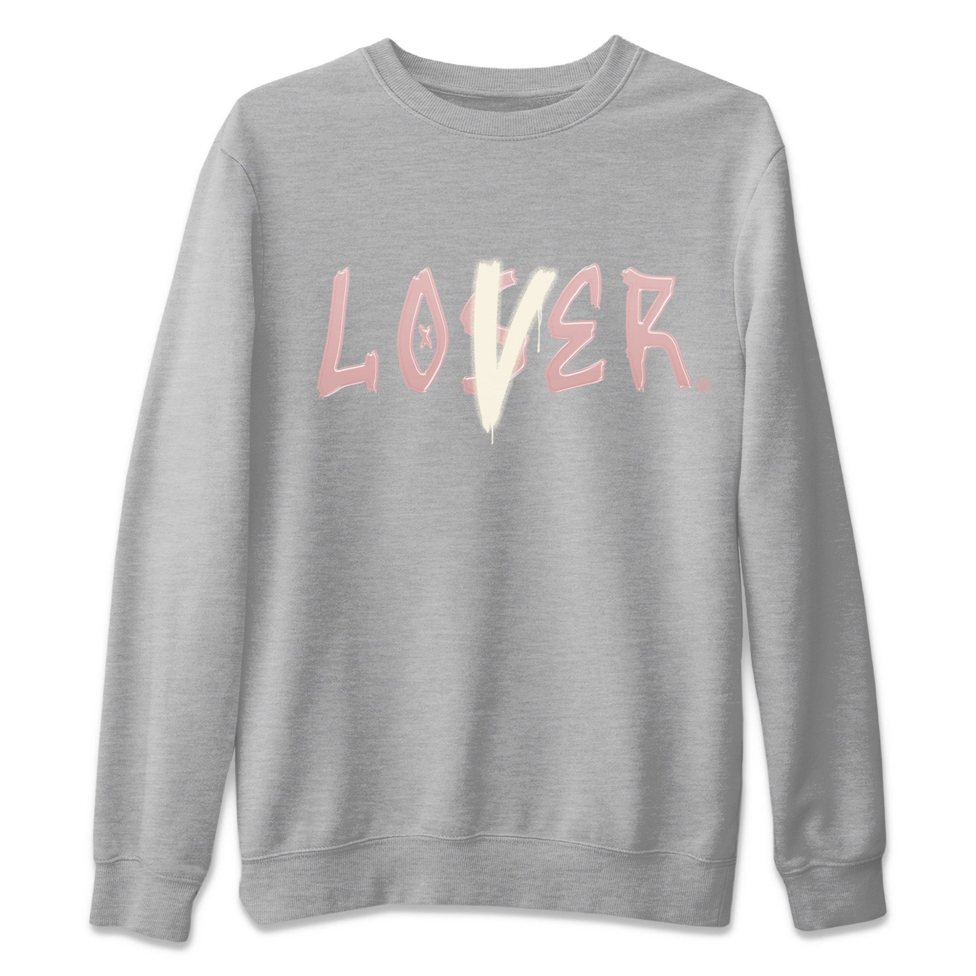 Air Jordan 1 Washed Pink Sneaker Match Tees Loser Lover Streetwear Sneaker Shirt Air Jordan 1 High OG WMNS Washed Pink Sneaker Release Tees Unisex Shirts Heather Grey 2