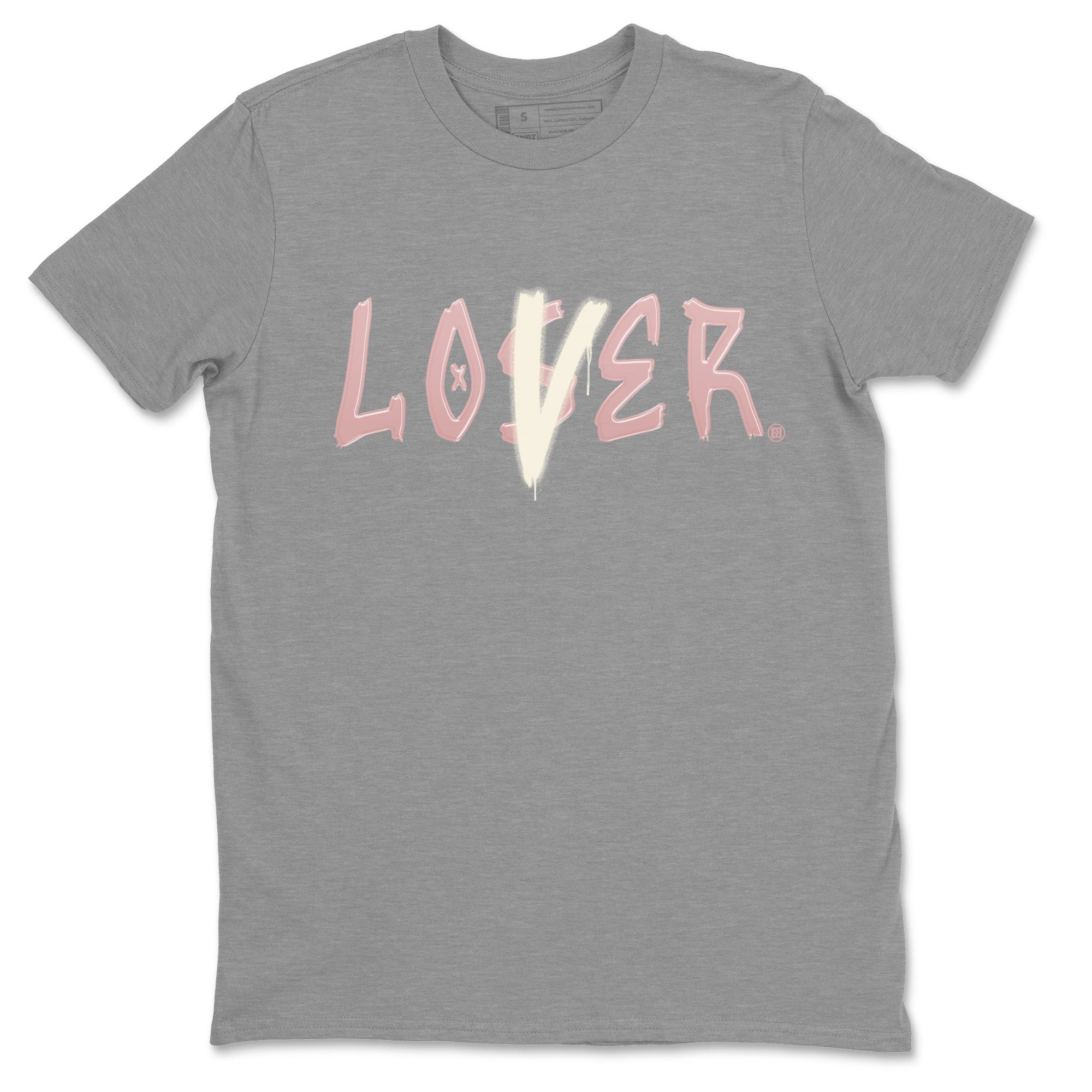 Air Jordan 1 Washed Pink Sneaker Match Tees Loser Lover Streetwear Sneaker Shirt Air Jordan 1 High OG WMNS Washed Pink Sneaker Release Tees Unisex Shirts Heather Grey 2