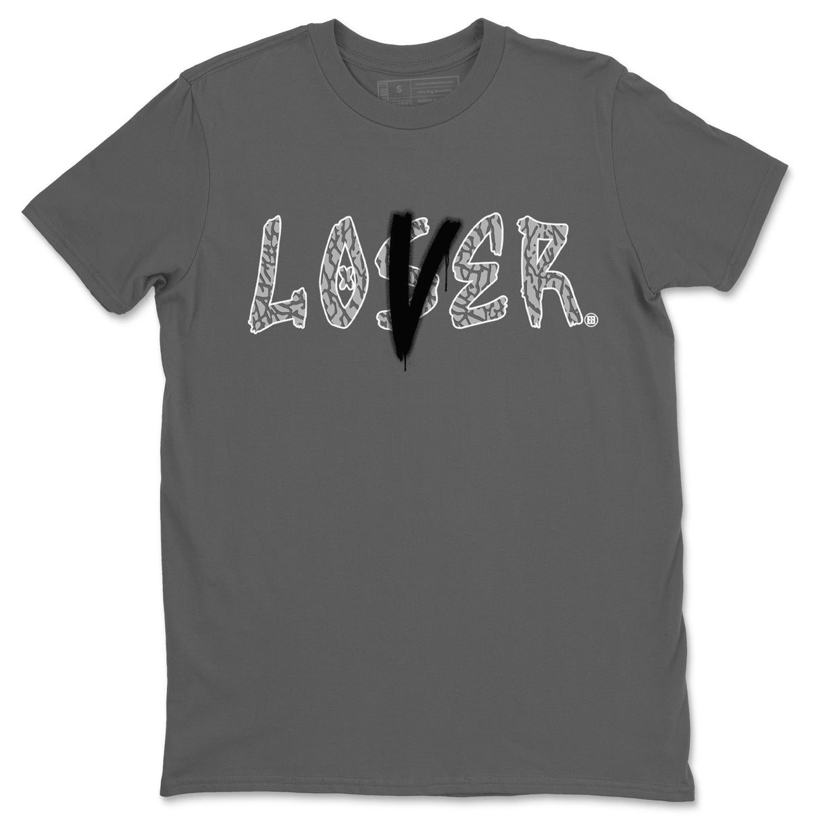 Jordan 1 White Cement Sneaker Matching T-Shirt Loser Lover Sneaker Tees Jordan 1 White Cement Sneaker Release Tees Crew Neck Tees