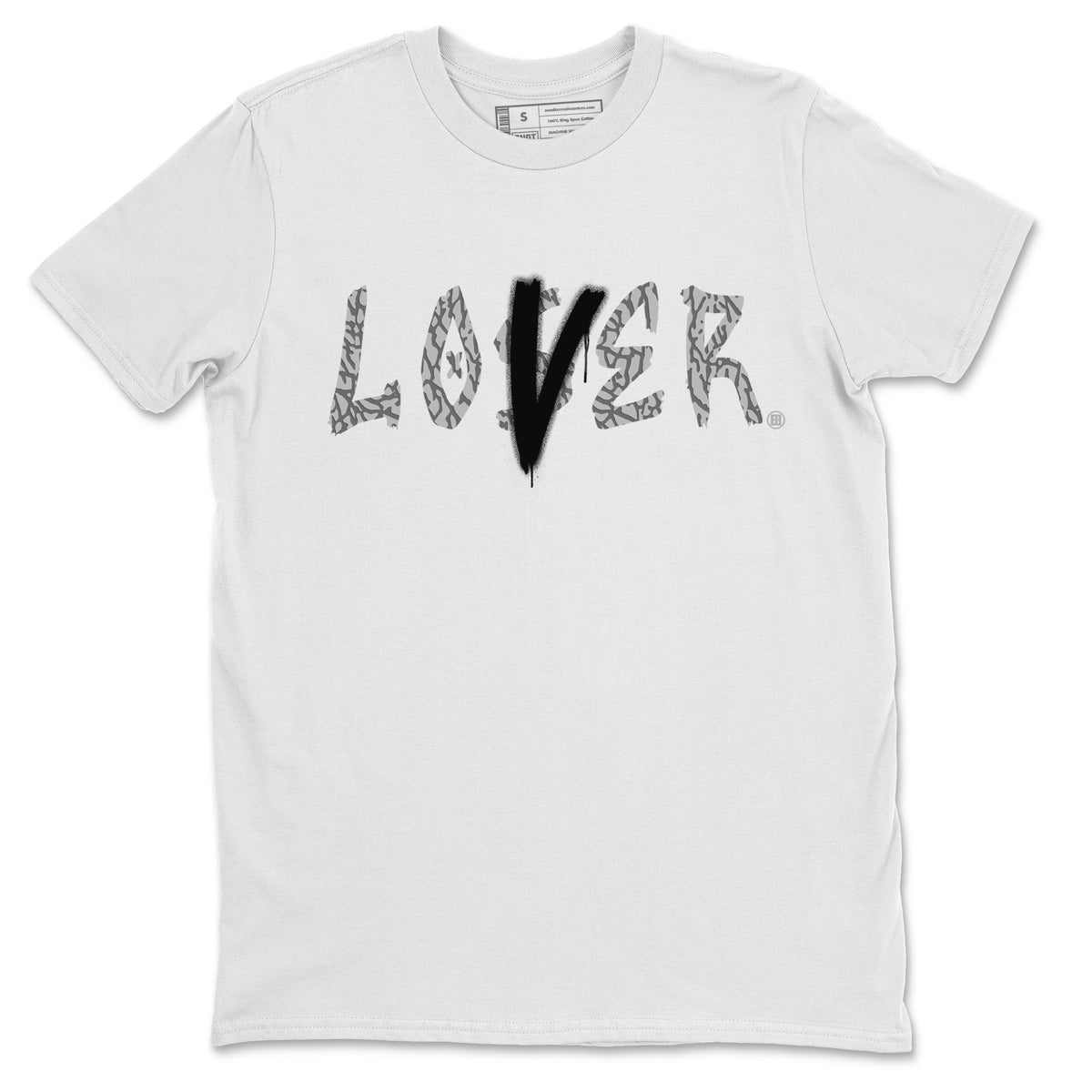 Jordan 1 White Cement Sneaker Matching T-Shirt Loser Lover Sneaker Tees Jordan 1 White Cement Sneaker Release Tees Crew Neck Tees