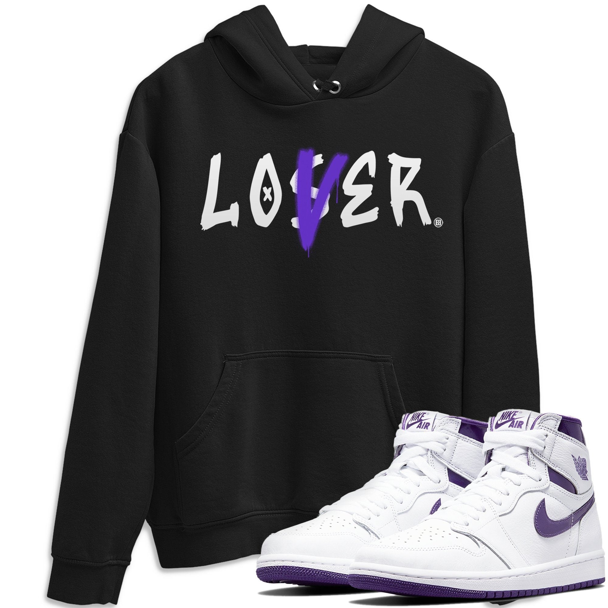 Jordan 1 WMNS Court Purple Shirt To Match Jordans Loser Lover Sneaker Tees Jordan 1 WMNS Court Purple Drip Gear Zone Sneaker Matching Clothing Unisex Shirts