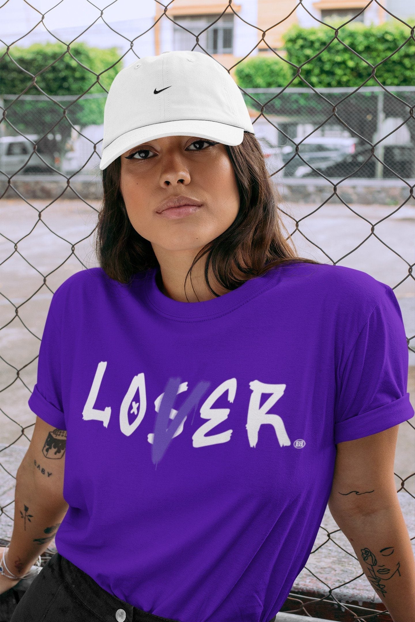 Jordan 1 WMNS Court Purple Shirt To Match Jordans Loser Lover Sneaker Tees Jordan 1 WMNS Court Purple Drip Gear Zone Sneaker Matching Clothing Unisex Shirts