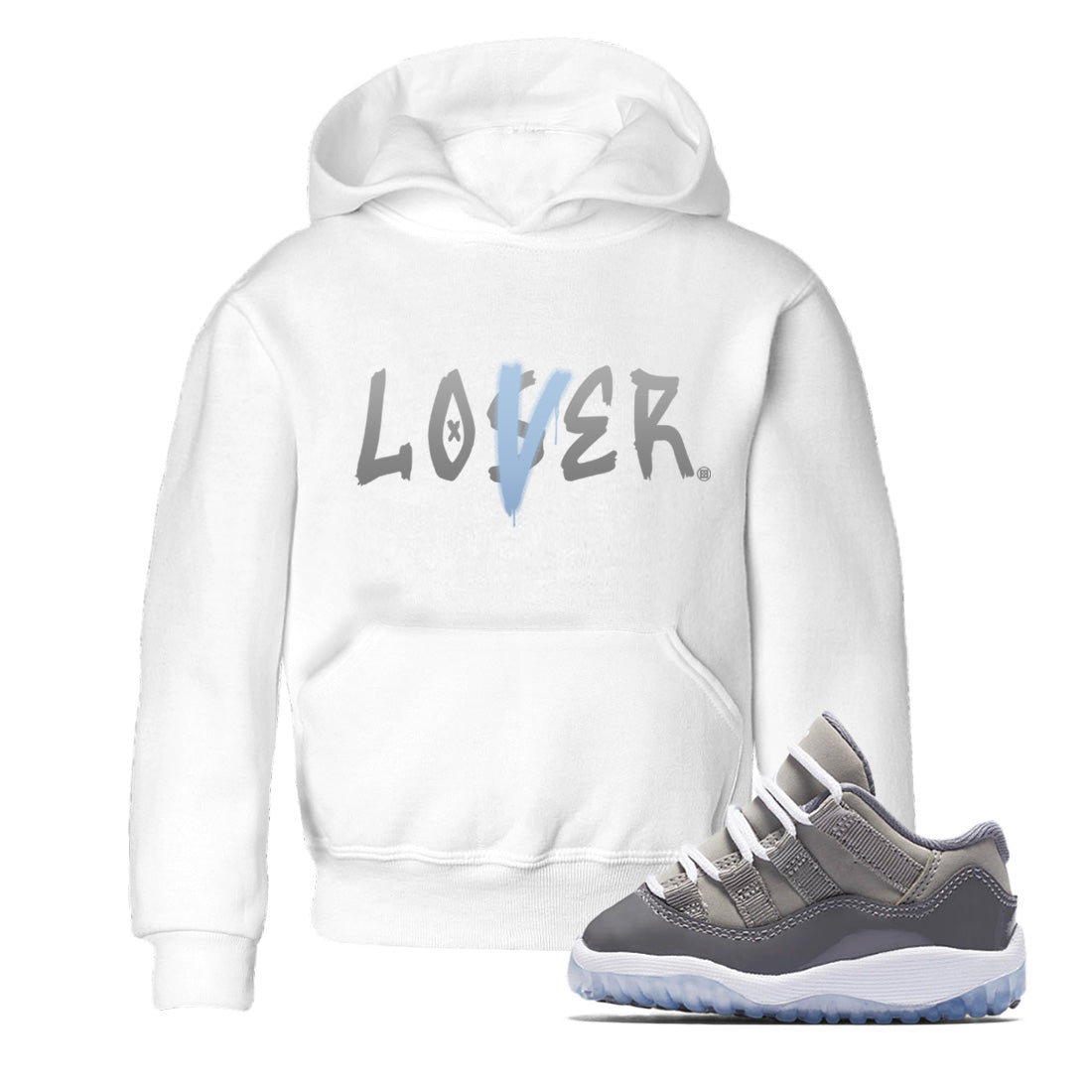 Air Jordan 11 Cool Grey Kids Loser Lover Baby and Kids Streetwear Sneaker Shirt Air Jordan 11 Retro Cool Grey Kids Kids Streetwear Sneaker Shirt Washing and Care Tip