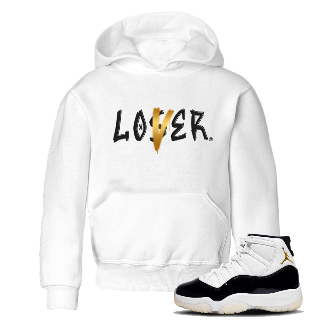 Air Jordan 11 Gratitude shirt to match jordans Loser Lover sneaker tees Jordan 11 Retro Gratitude Drip Gear Zone Baby Toddler White 1 T-Shirt