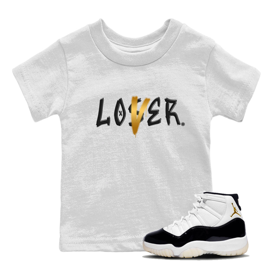 Air Jordan 11 Gratitude shirt to match jordans Loser Lover sneaker tees Jordan 11 Retro Gratitude Drip Gear Zone Baby Toddler White 1 T-Shirt