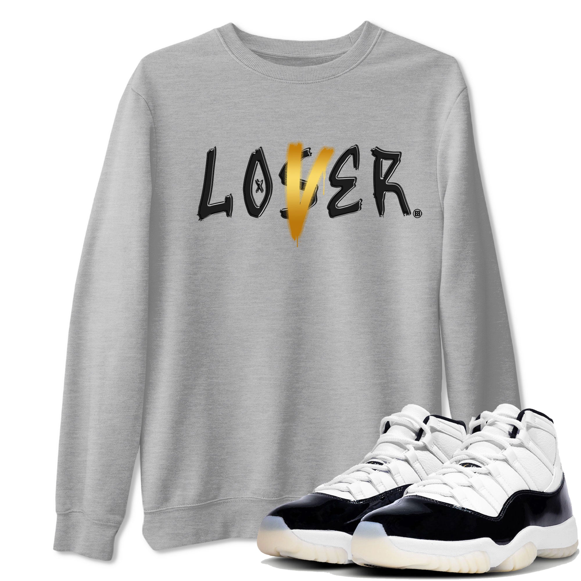 Air Jordan 11 Gratitude shirt to match jordans Loser Lover sneaker tees Jordan 11 Retro Gratitude Drip Gear Zone Unisex Streetwear Clothing Heather Grey 1 T-Shirt
