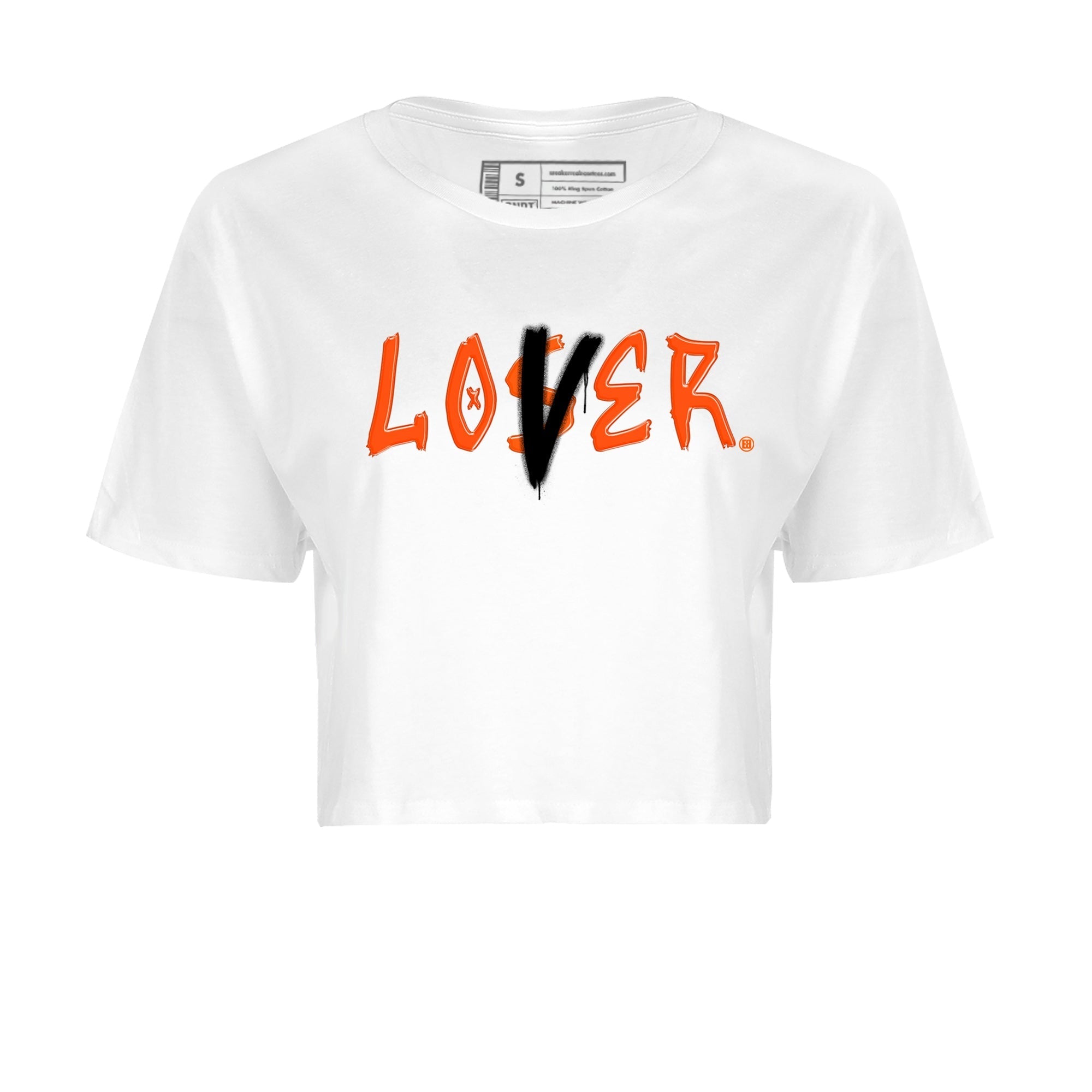Air Jordan 12 Brilliant Orange Sneaker Match Tees Loser Lover Streetwear Sneaker Shirt 12s Brilliant Orange Tee Women's Shirts White 2