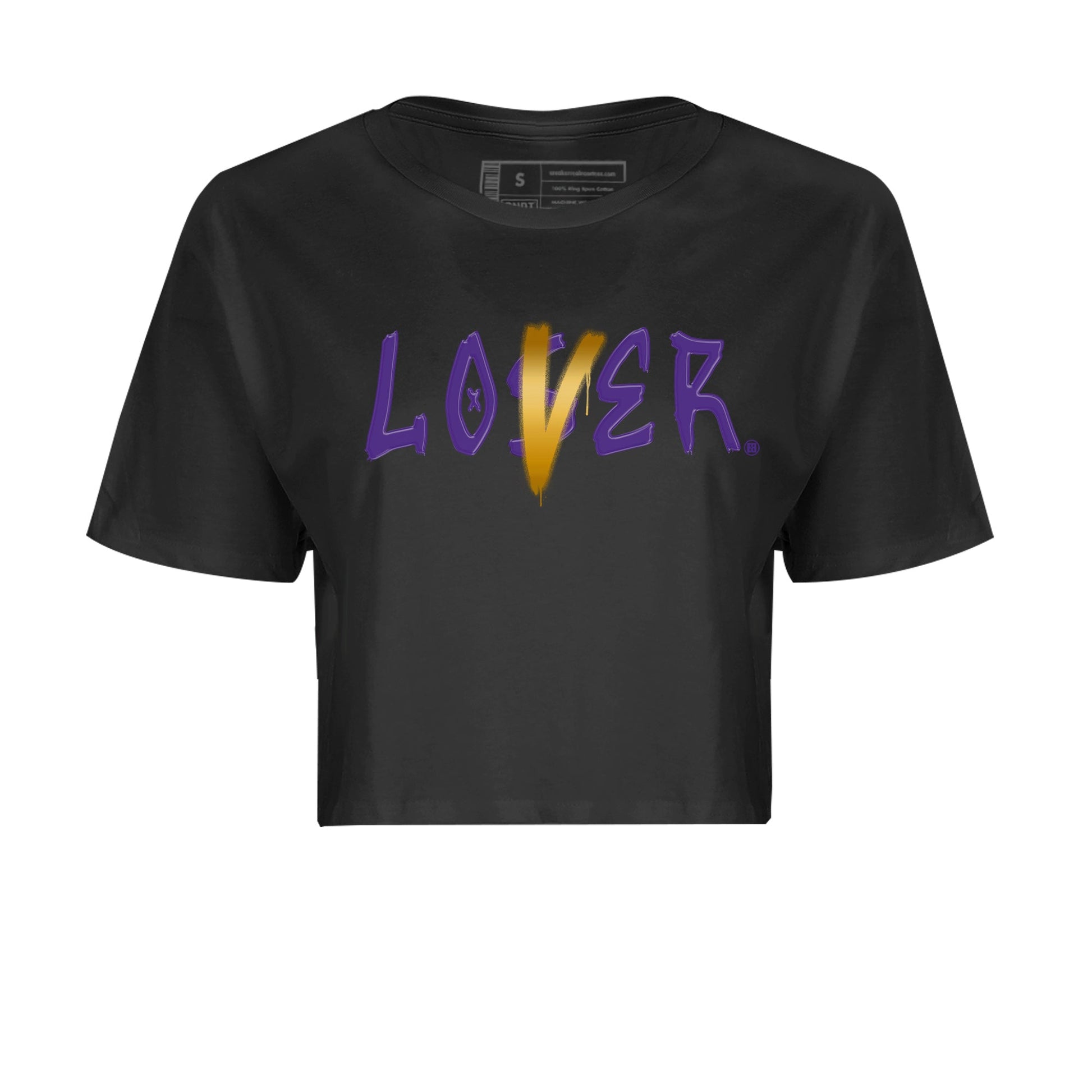 Air Jordan 12 Field Purple Sneaker Match Tees Loser Lover Sneaker Tees AJ12 Field Purple Sneaker Release Tees Women's Shirts Black 2