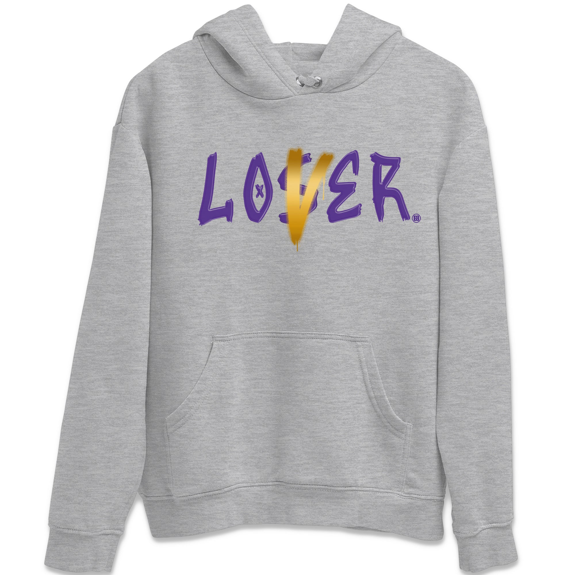 Air Jordan 12 Field Purple Sneaker Match Tees Loser Lover Sneaker T-Shirts AJ12 Field Purple Sneaker Release Tees Unisex Shirts Heather Grey 2
