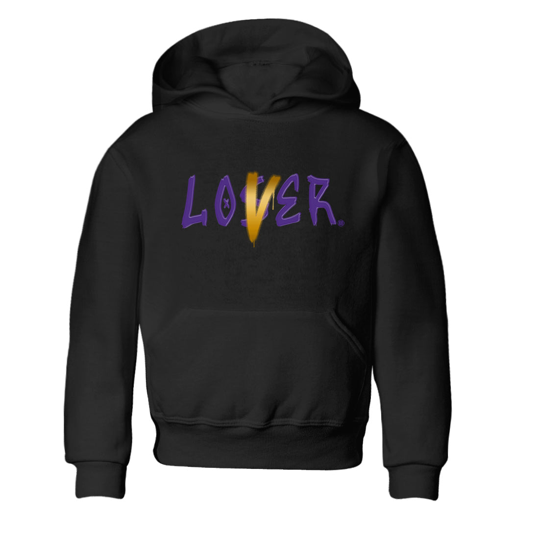 Air Jordan 12 Field Purple Sneaker Match Tees Loser Lover Sneaker Tees AJ12 Field Purple Sneaker Release Tees Kids Shirts Black 2