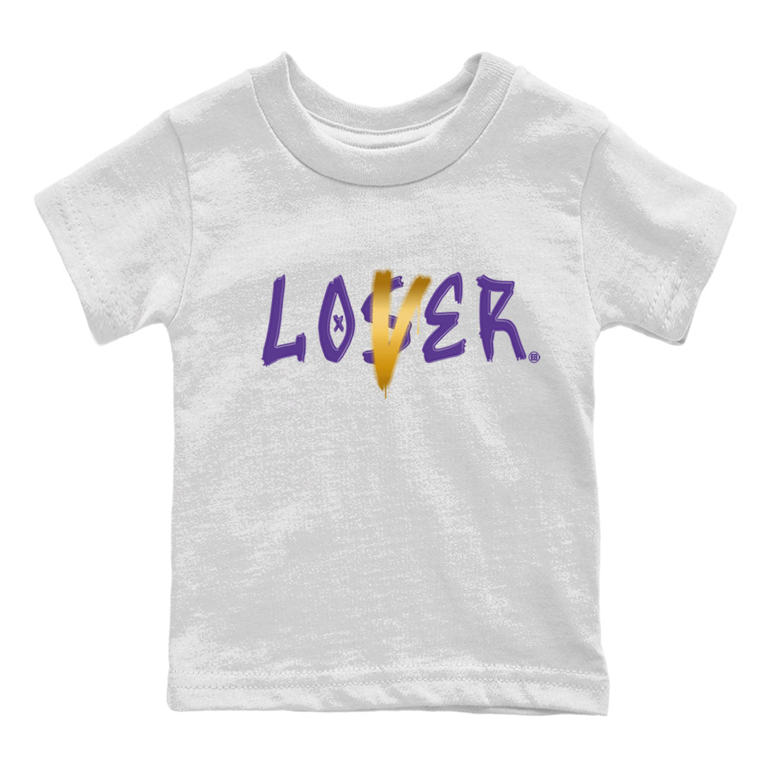 Air Jordan 12 Field Purple Sneaker Match Tees Loser Lover Sneaker Tees AJ12 Field Purple Sneaker Release Tees Kids Shirts White 2